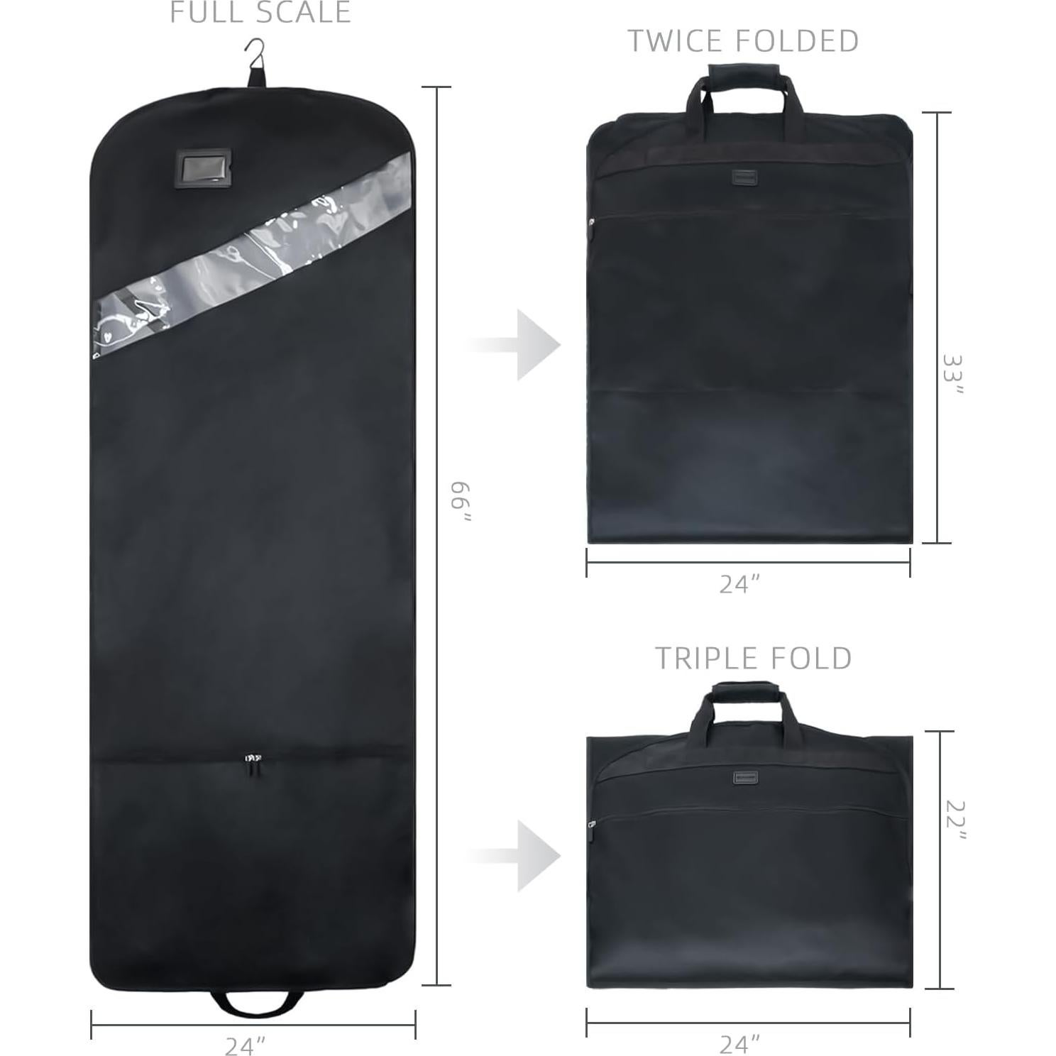 Bolsa de Ropa Plegable GUHAMN 167.6 cm para Vestidos y Trajes