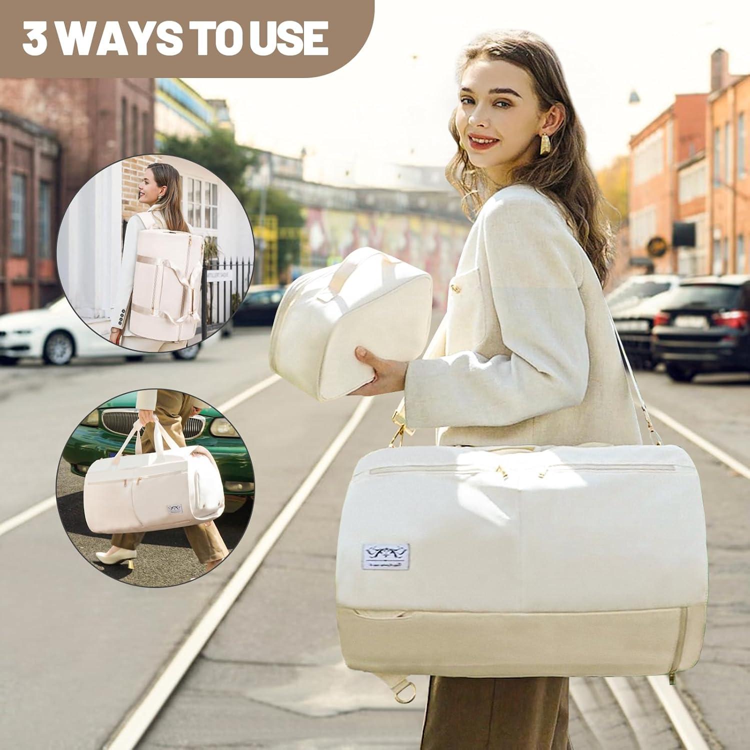 Bolsa de viaje convertible FIXITOK 3 en 1 con puerto USB