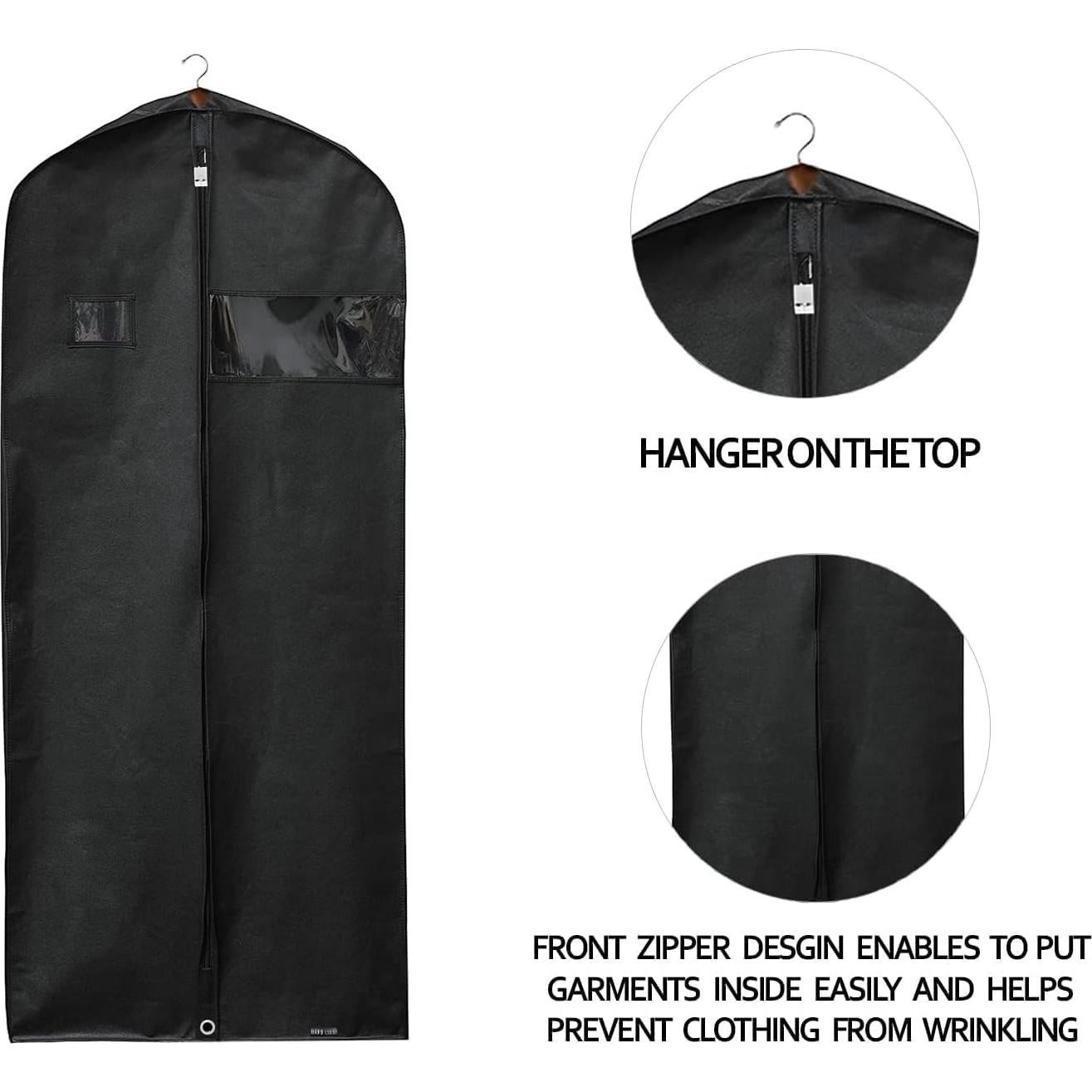 Bolsa de Ropa de Viaje 55 TRENDS Negra 109x58 cm Resistente al Agua