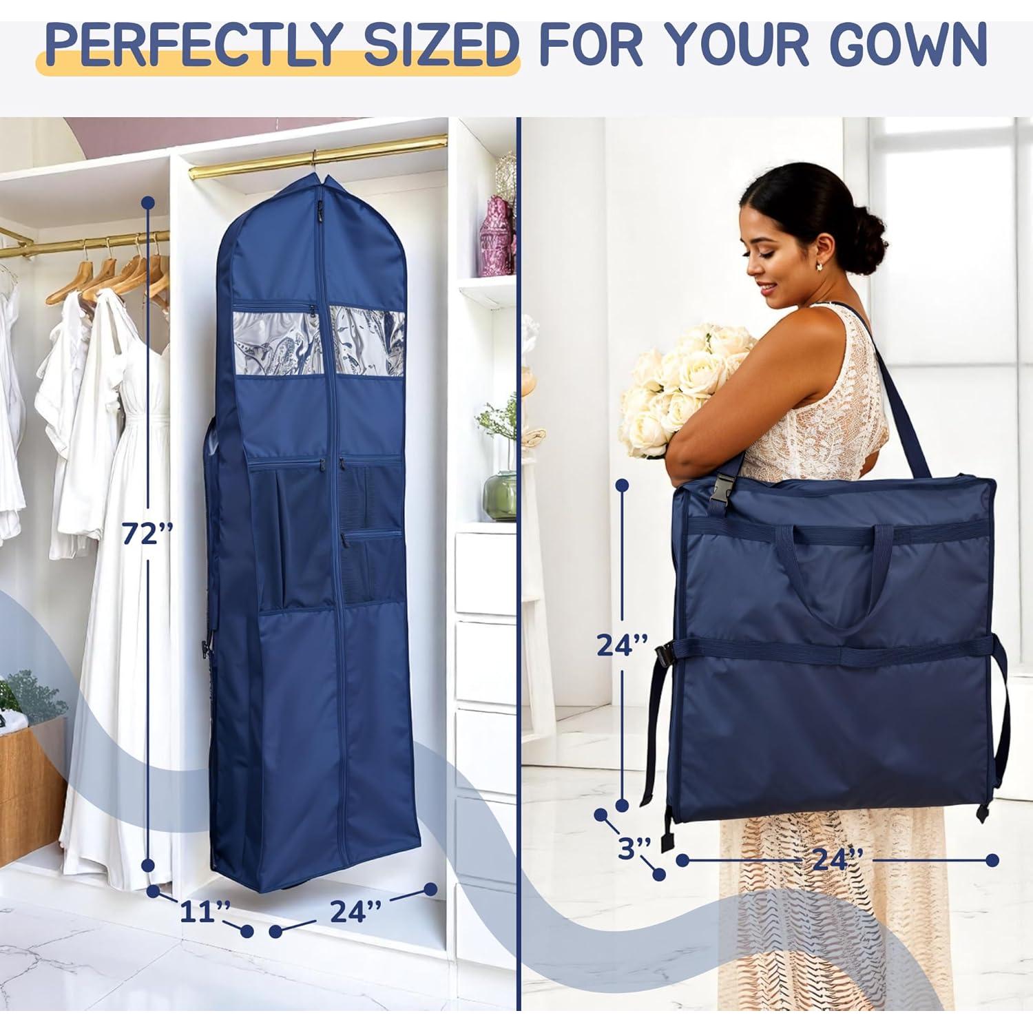 Funda para vestido de boda ScratchRetail 182.88 cm impermeable