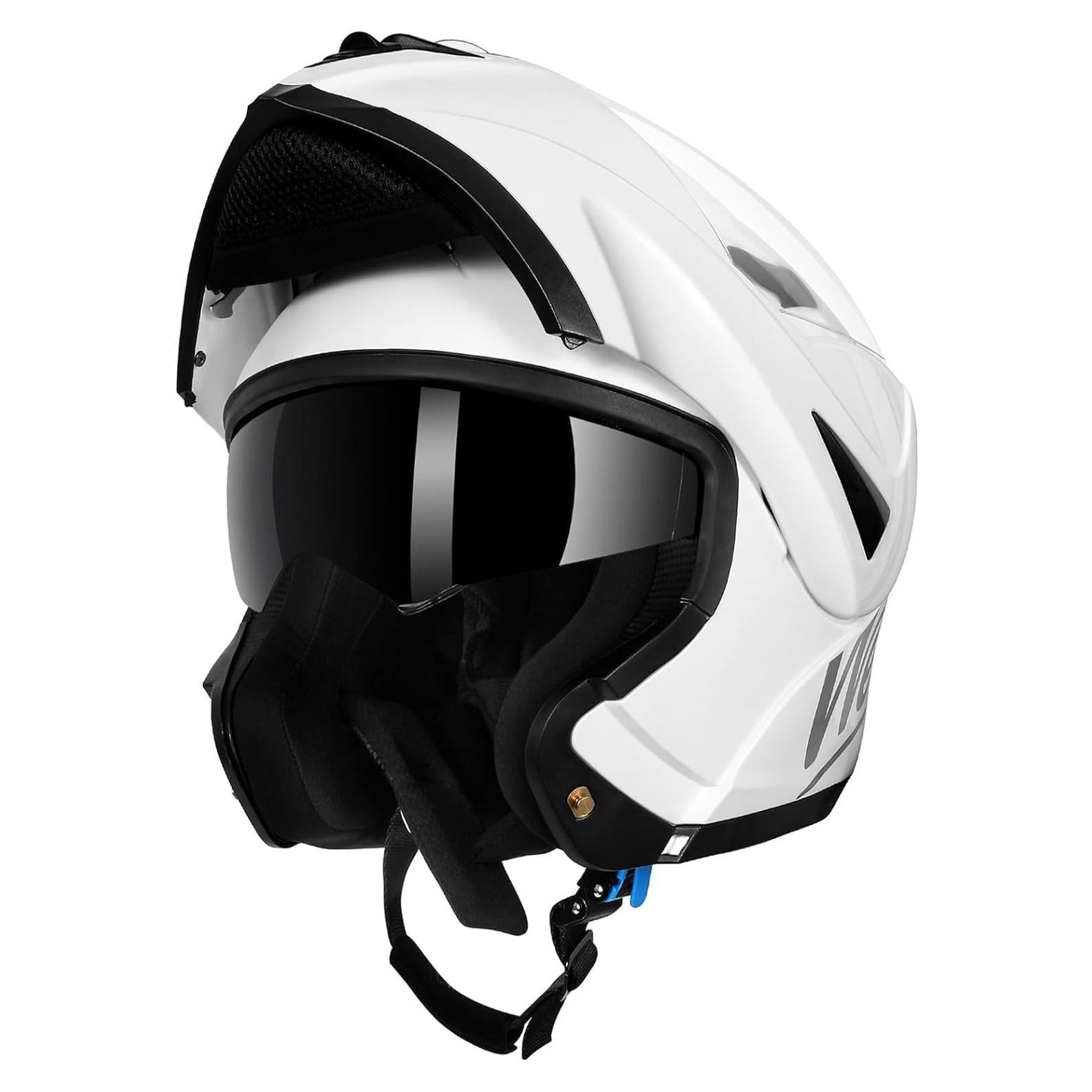 Casco Modular Westt Torque Doble Visera 1.55 kg Blanco