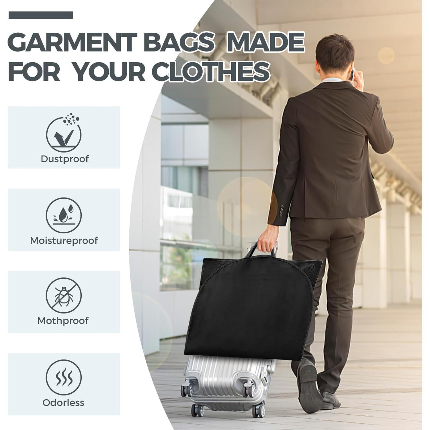 Bolsas de Ropa para Viaje AURUZA 43" 2 Pcs Almacenamiento