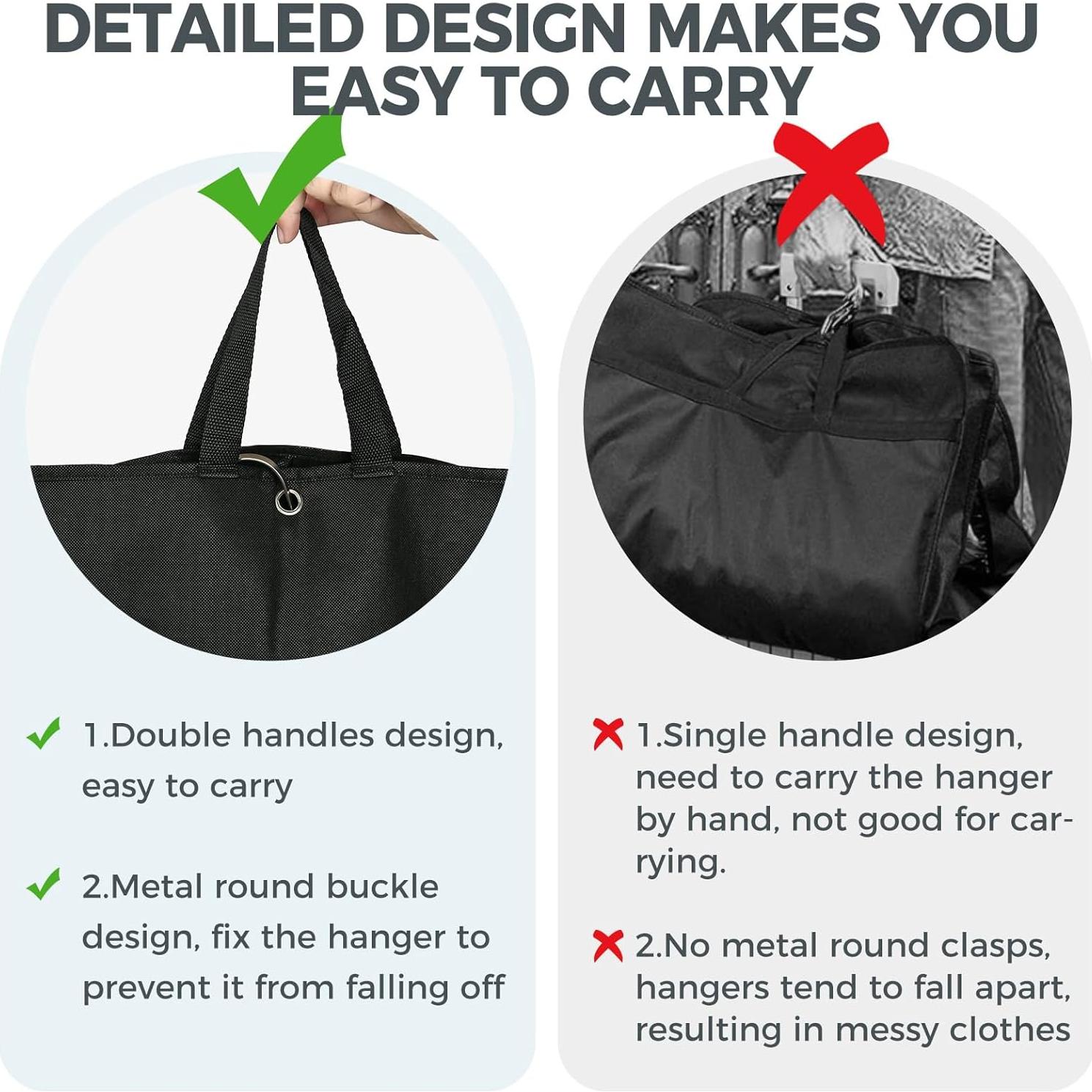 Bolsas de Ropa para Viaje AURUZA 43" 2 Pcs Almacenamiento