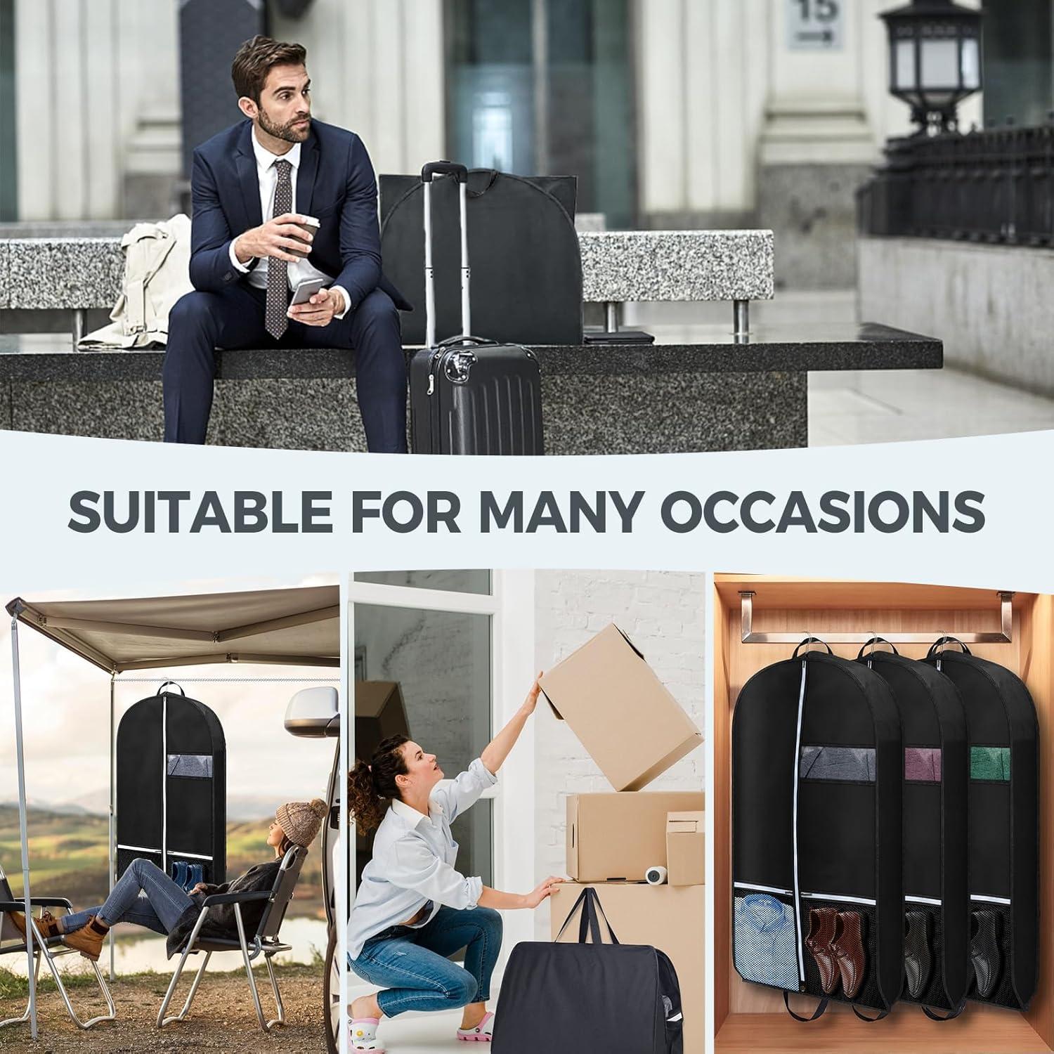 Bolsas de Ropa para Viaje AURUZA 43" 2 Pcs Almacenamiento