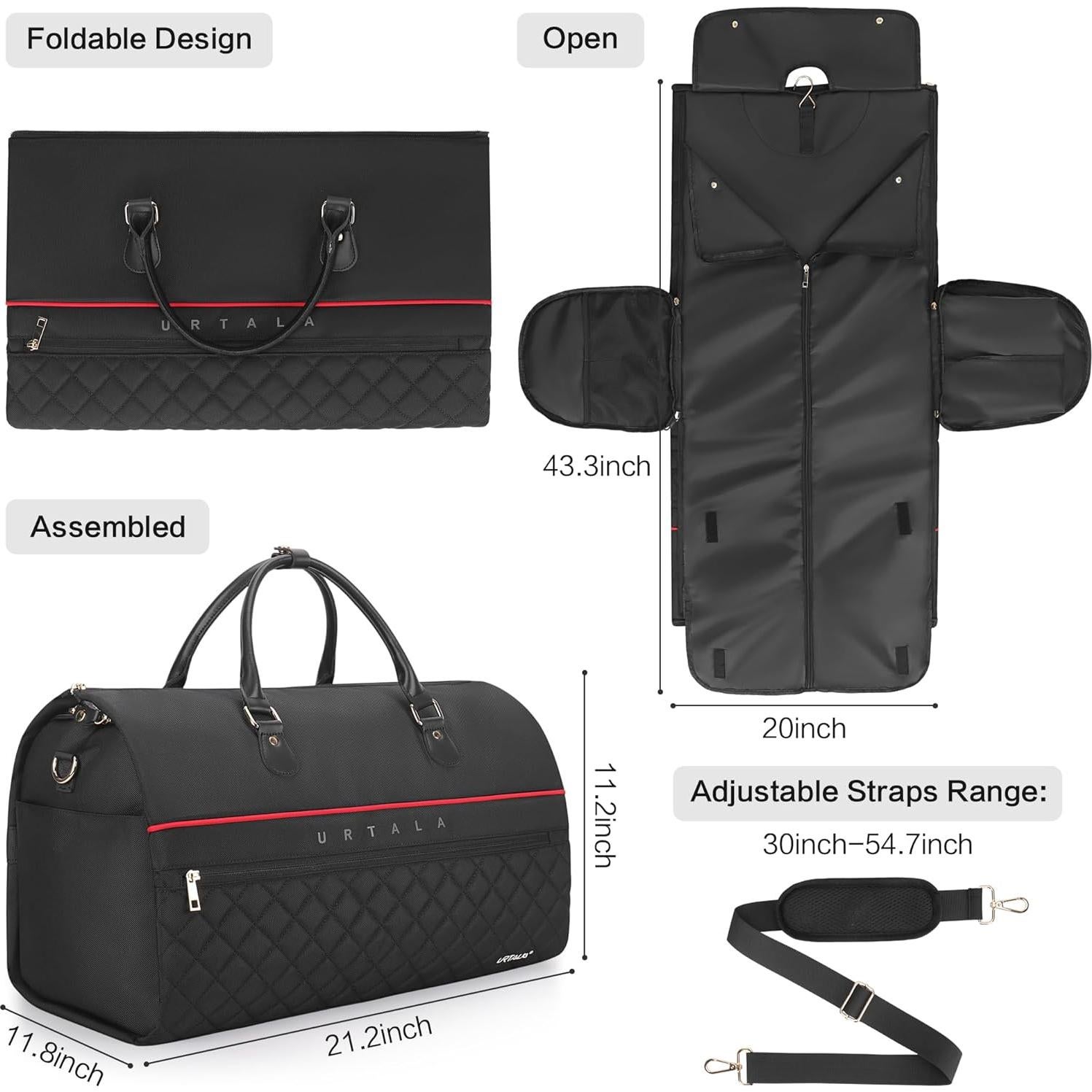 Bolsa de Ropa Urtala 2 en 1 para Viaje - Alta Resistencia