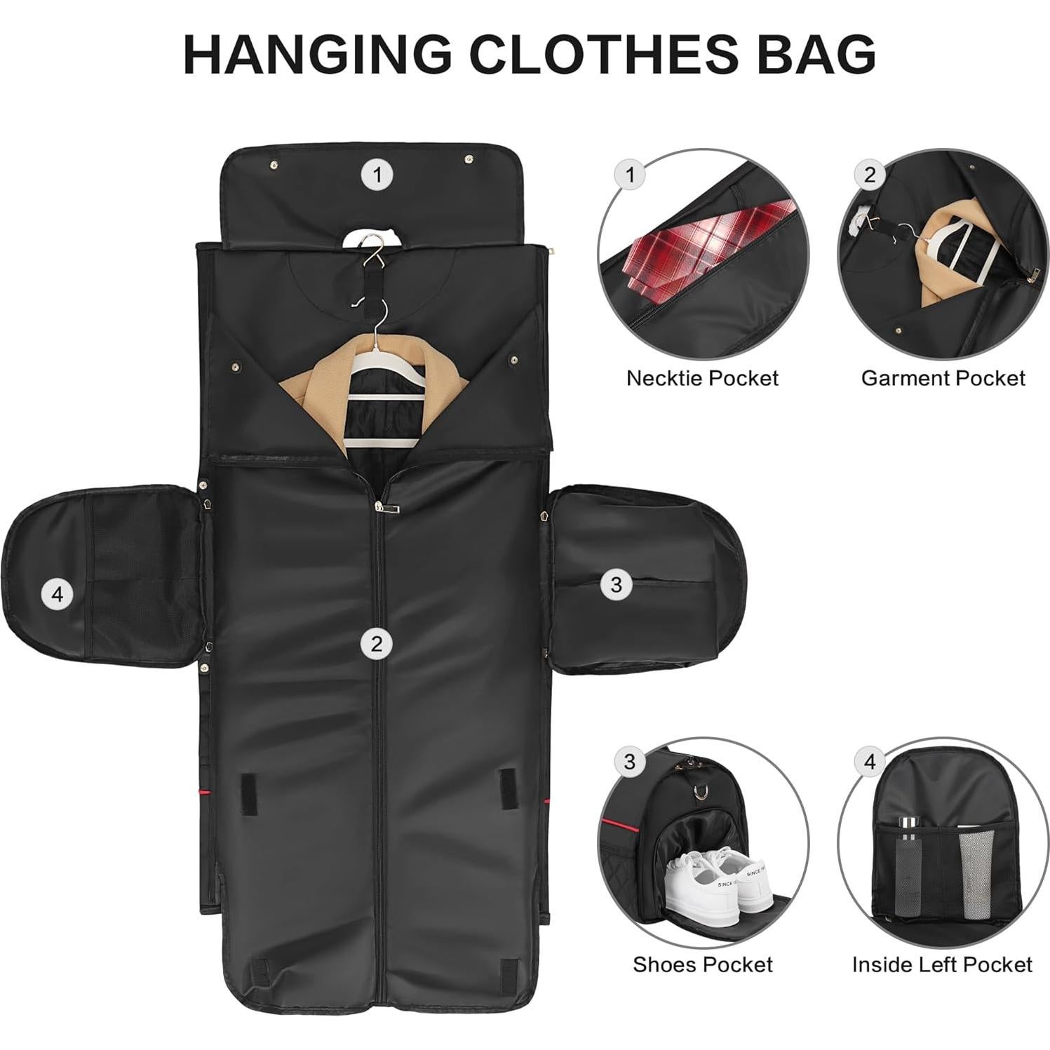 Bolsa de Ropa Urtala 2 en 1 para Viaje - Alta Resistencia