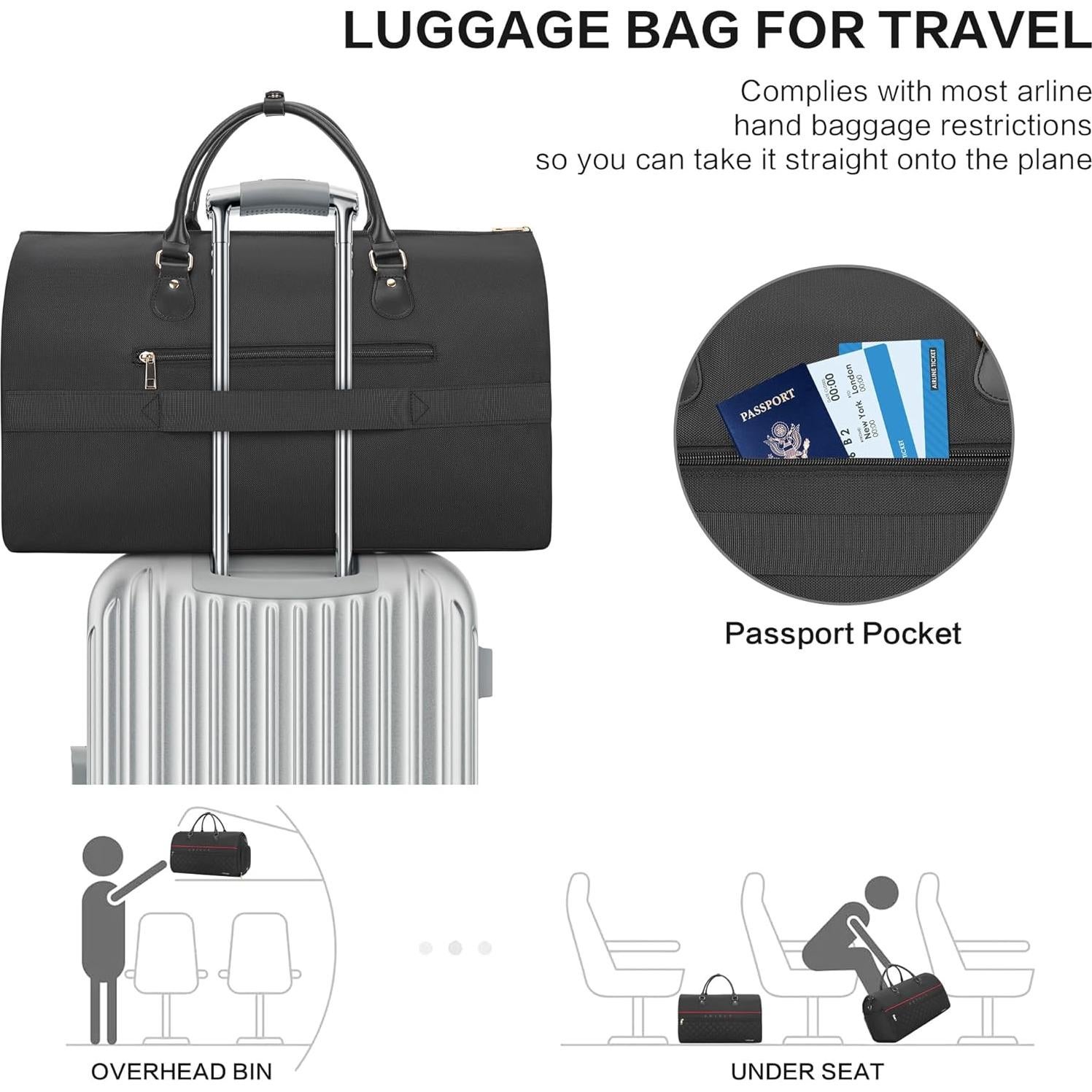 Bolsa de Ropa Urtala 2 en 1 para Viaje - Alta Resistencia