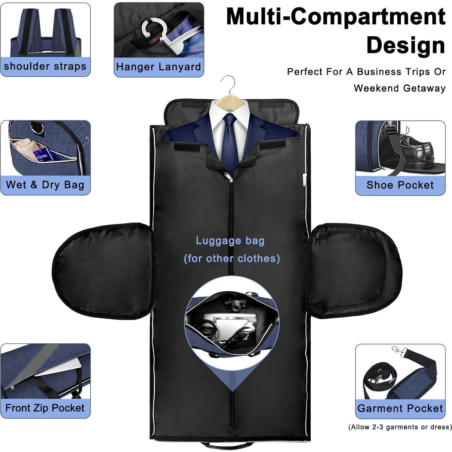 Bolsa Duffle Modoker Azul para Ropa de Viaje - 1.28 kg