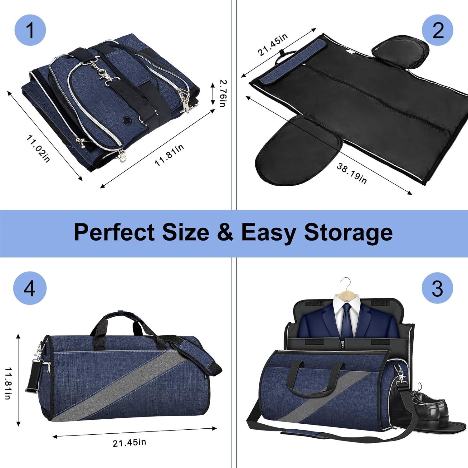 Bolsa Duffle Modoker Azul para Ropa de Viaje - 1.28 kg
