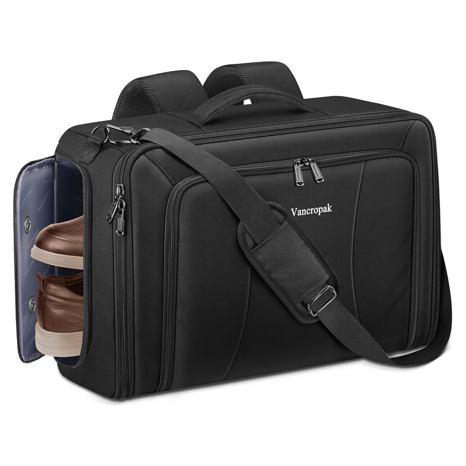 Bolsa de Ropa Convertible Vancropak para Viaje 15.6" Negro