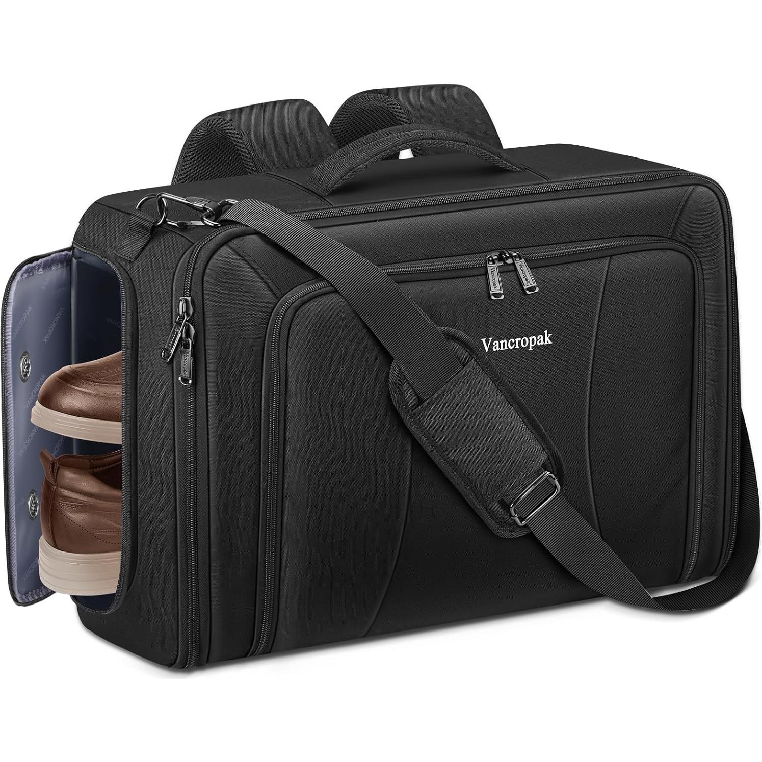 Bolsa de Ropa Convertible Vancropak para Viaje 15.6" Negro