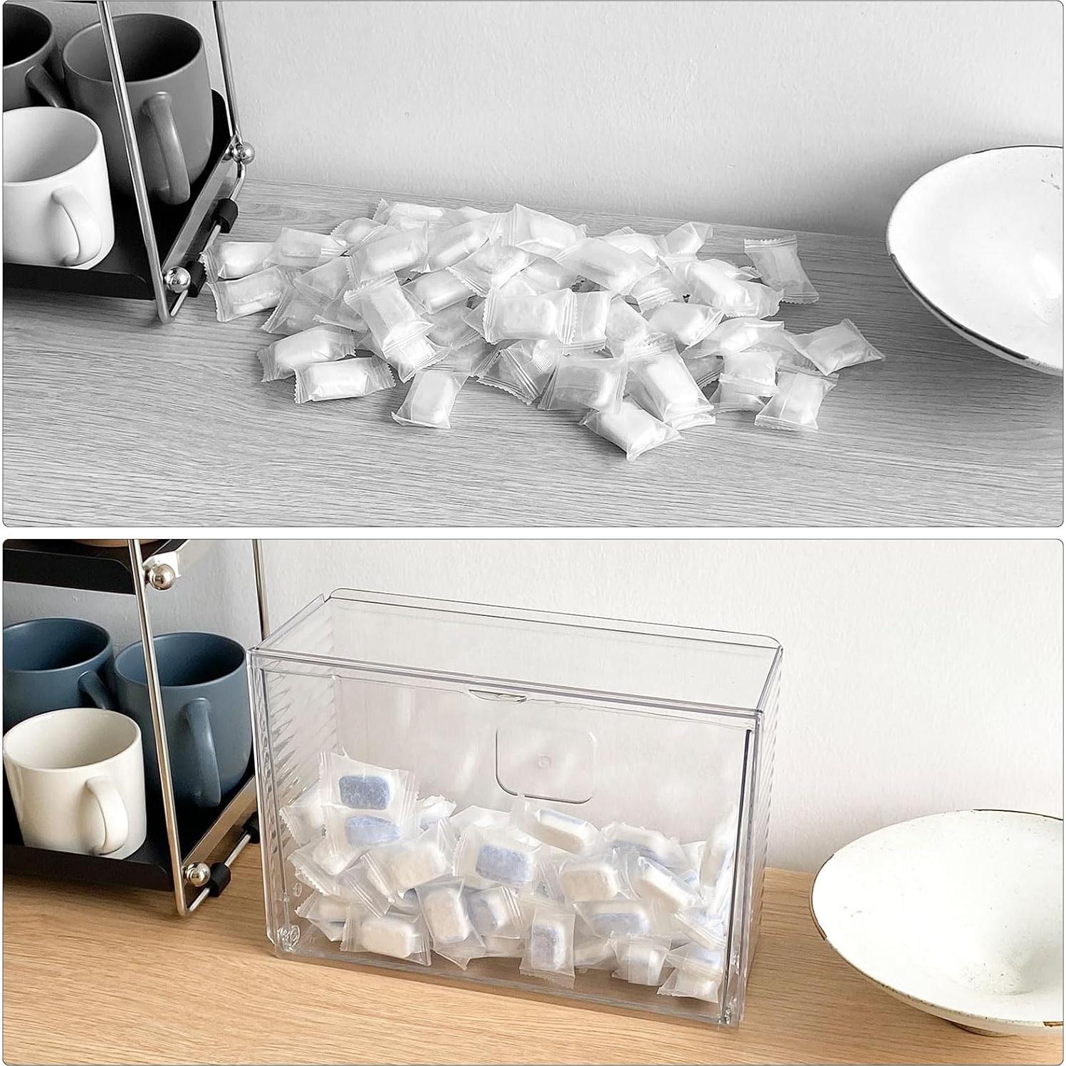 Organizador de Cocina NINEWEEN Transparente para Cápsulas y Esponjas