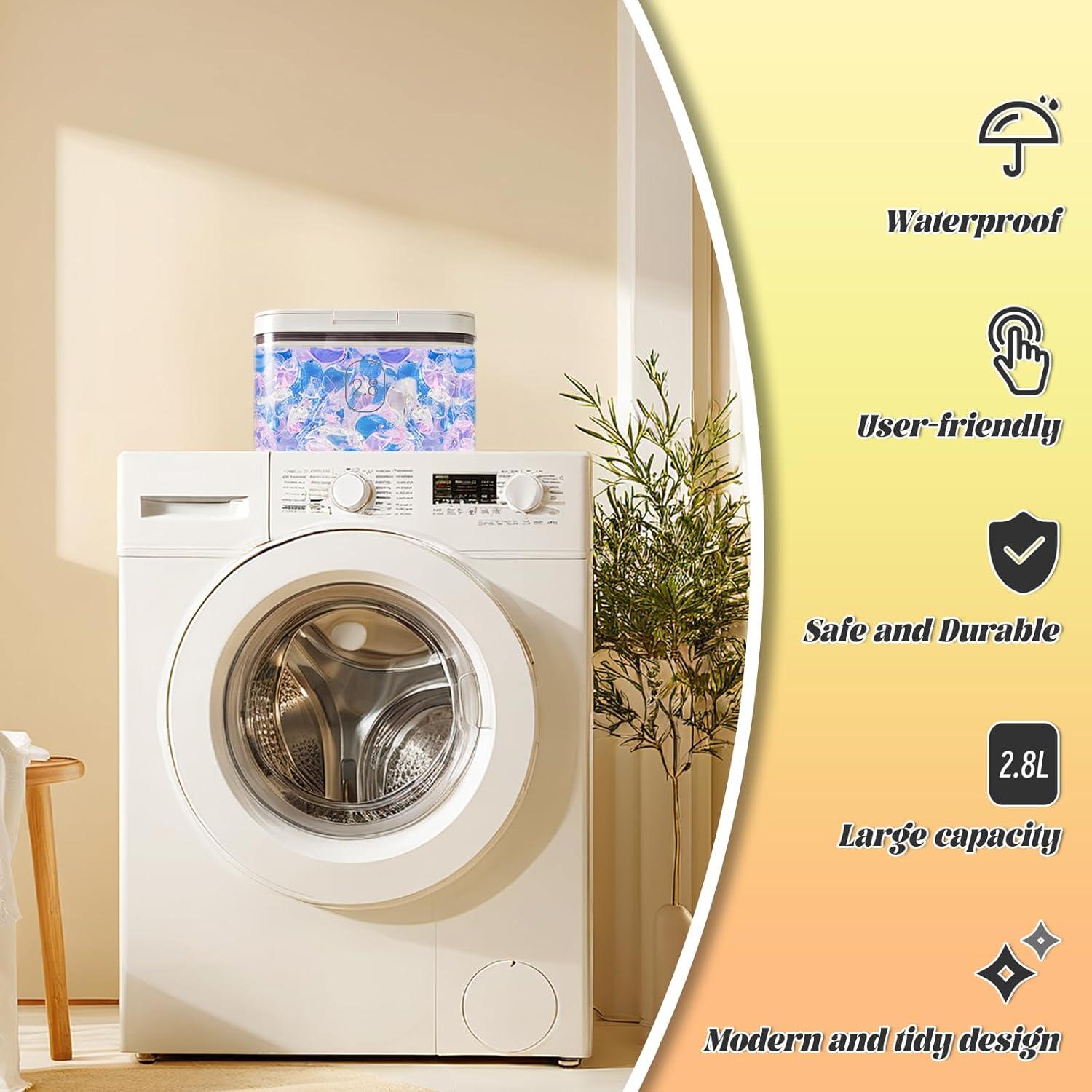 Contenedor de cápulas de lavandería Gute 2.8L con tapa sellada