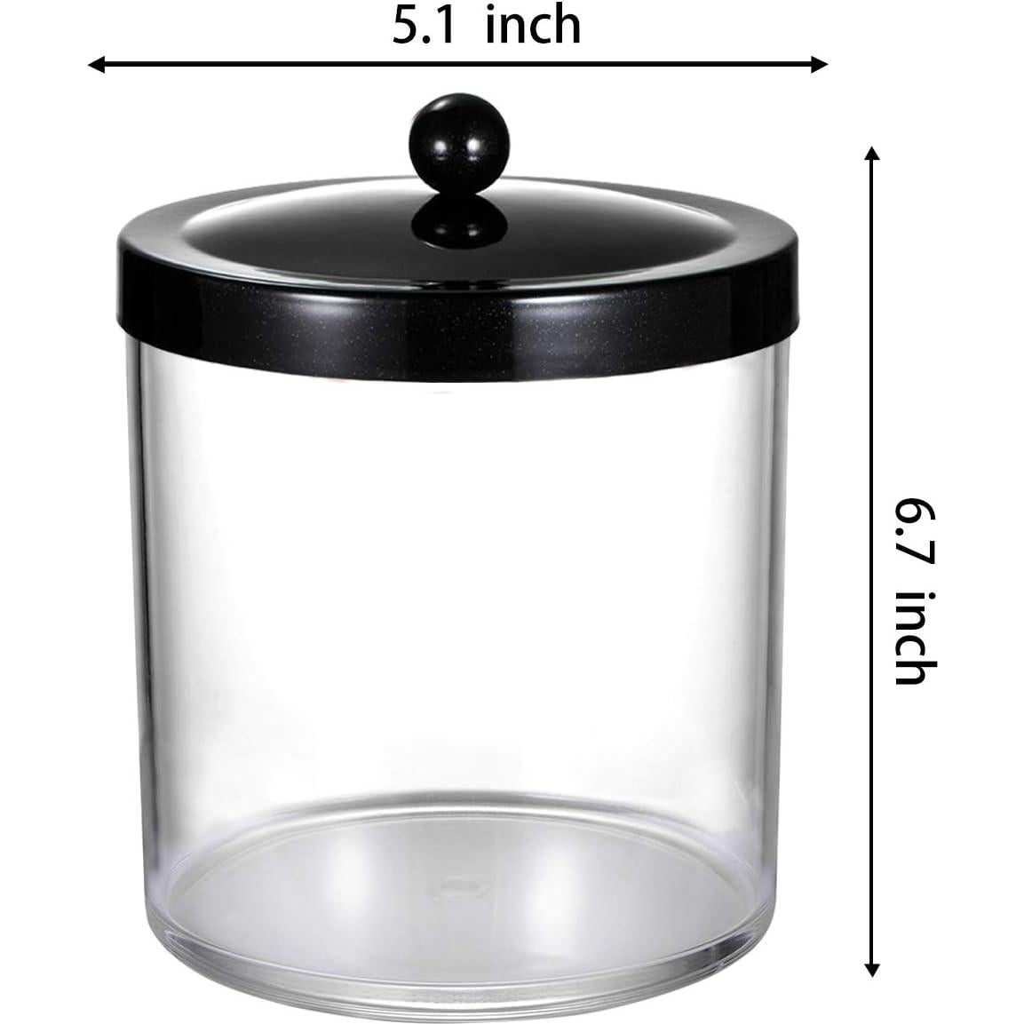 Tarro de Botica SheeChung 1.42 L con Tapa de Metal Negro