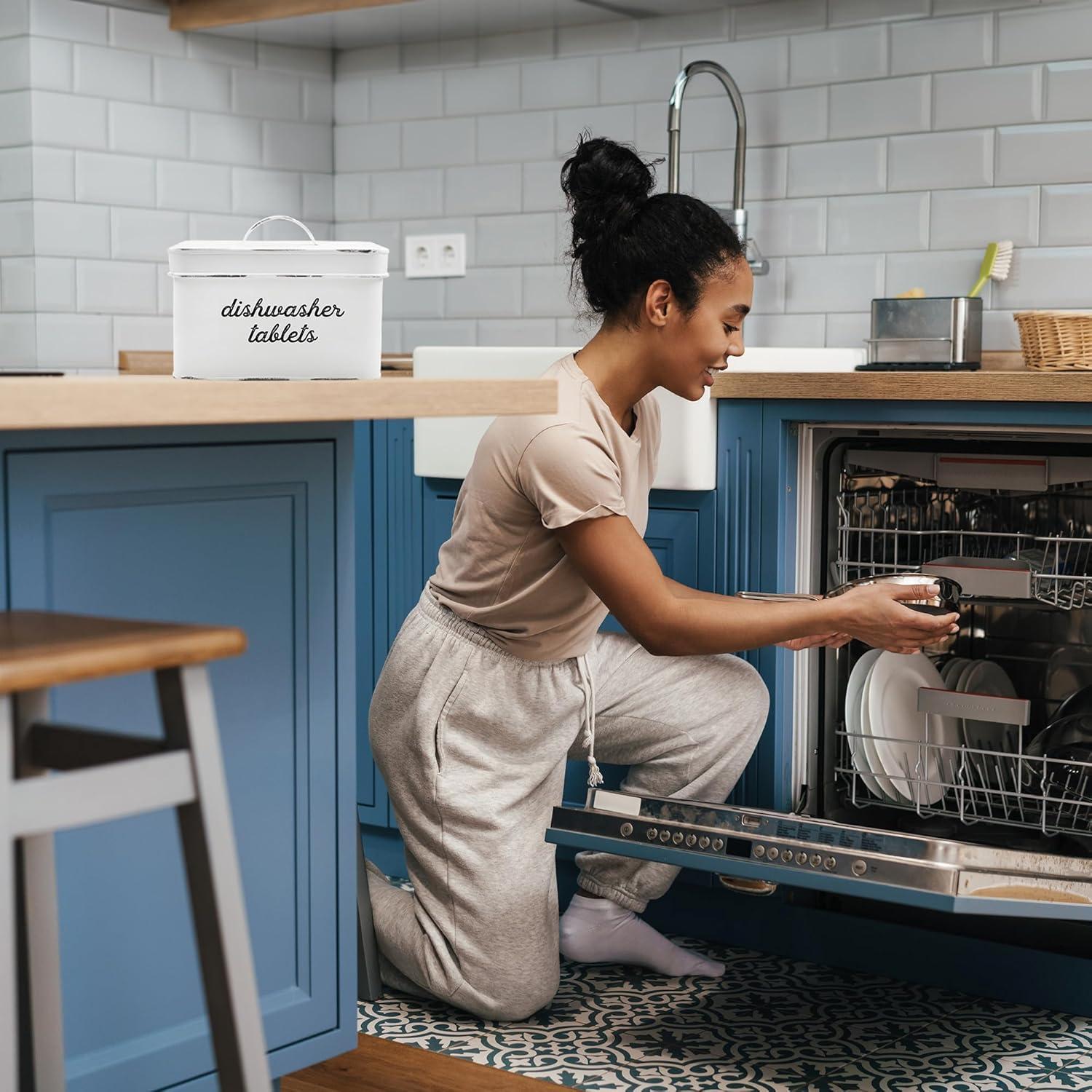 Soporte para Cápsulas de Lavavajillas AuldHome Blanco 2.84L