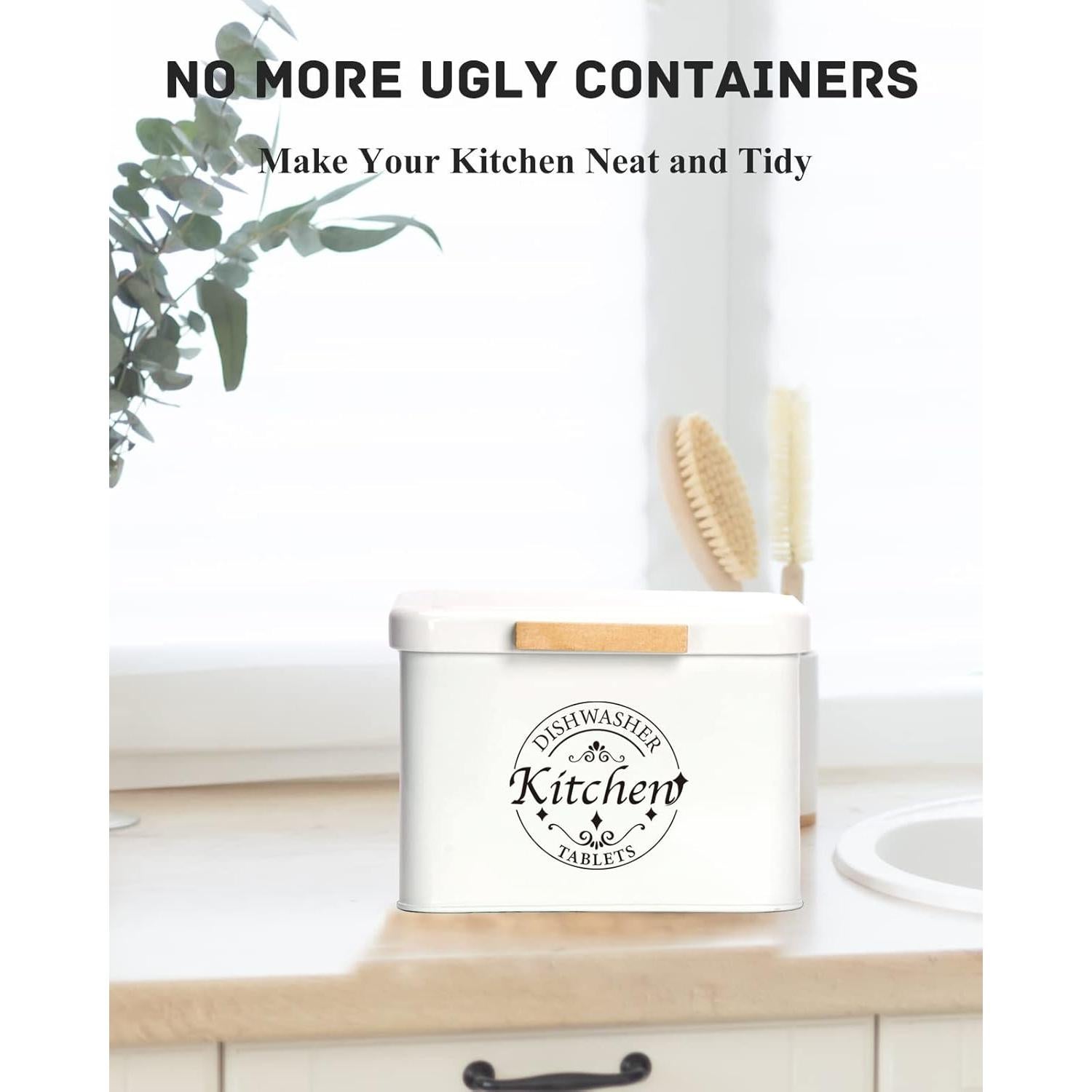 Contenedor de cápulas para lavavajillas Sacreday Crema