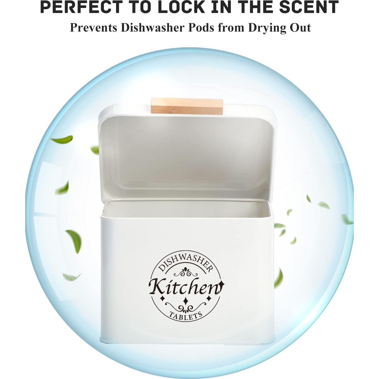 Contenedor de cápulas para lavavajillas Sacreday Crema