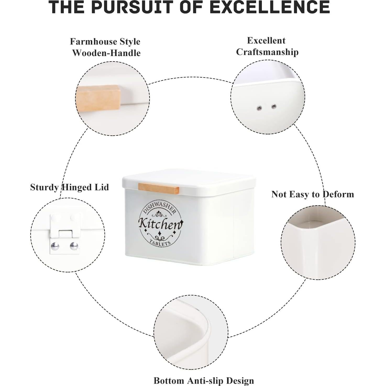 Contenedor de cápulas para lavavajillas Sacreday Crema