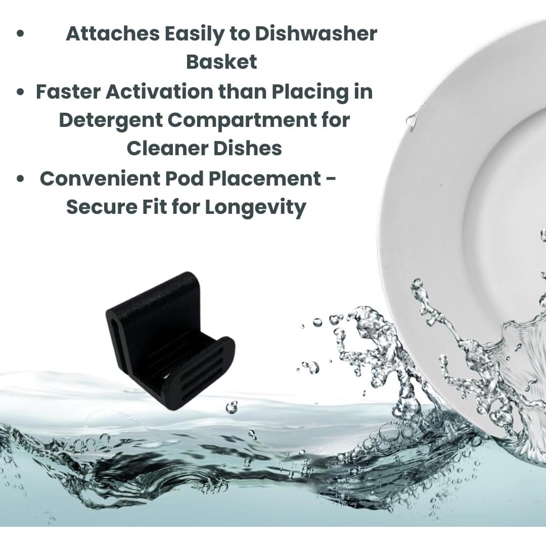 Soporte para cápsulas de lavavajillas Chatelet - Paquete de 3, Negro