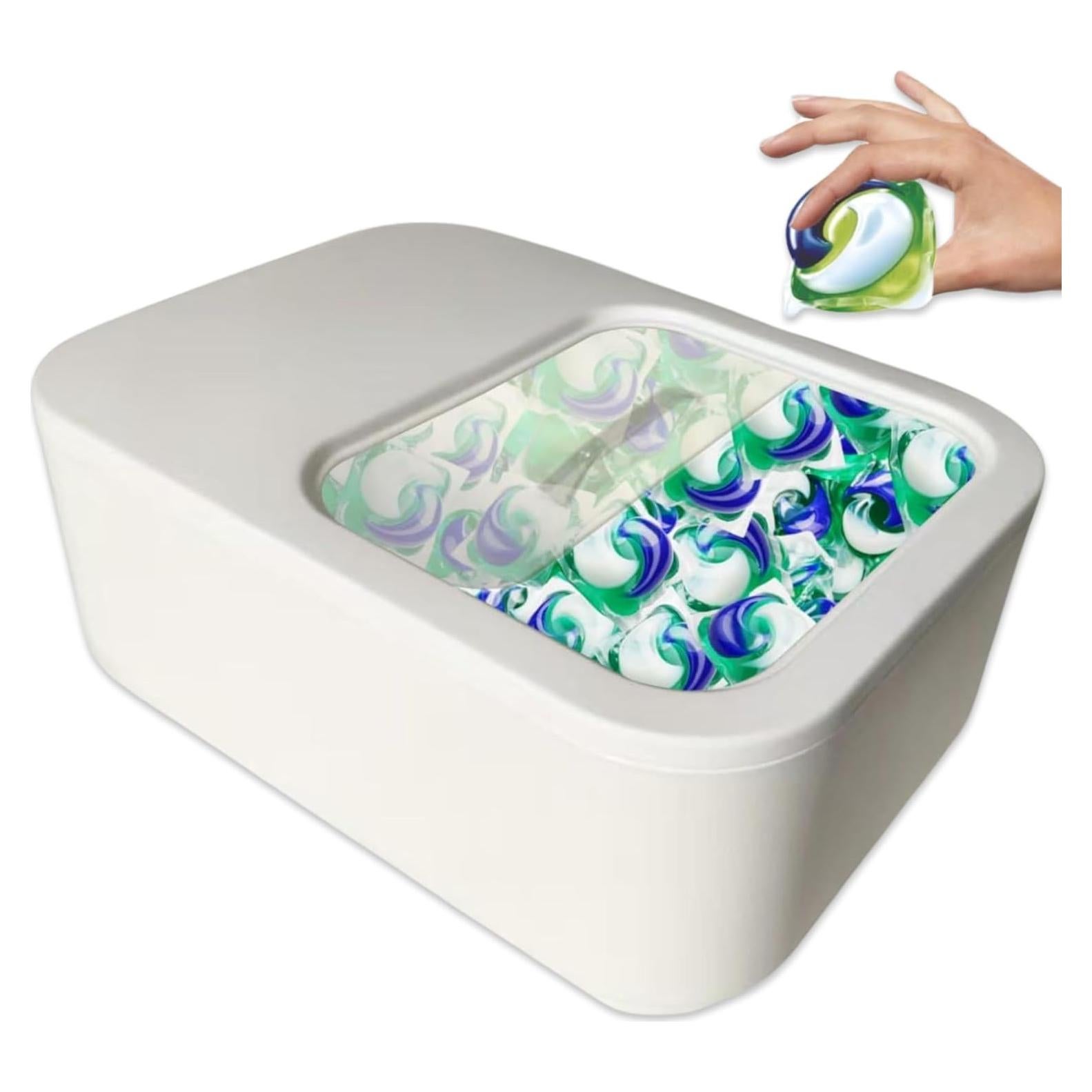 Contenedor de cápulas de lavandería Skywin Mediano Blanco 30x22x11.4cm