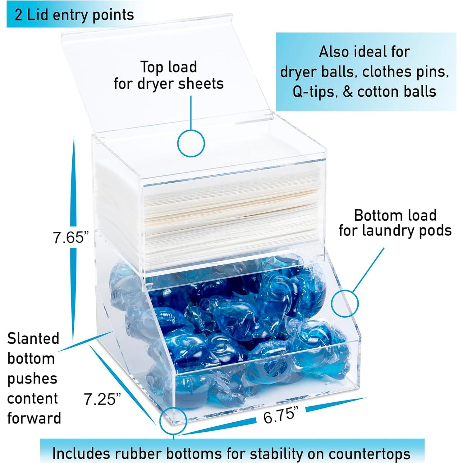 Soporte organizador de lavandería IneVibe 2 compartimentos