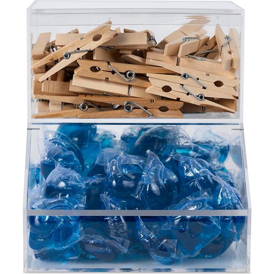 Soporte organizador de lavandería IneVibe 2 compartimentos