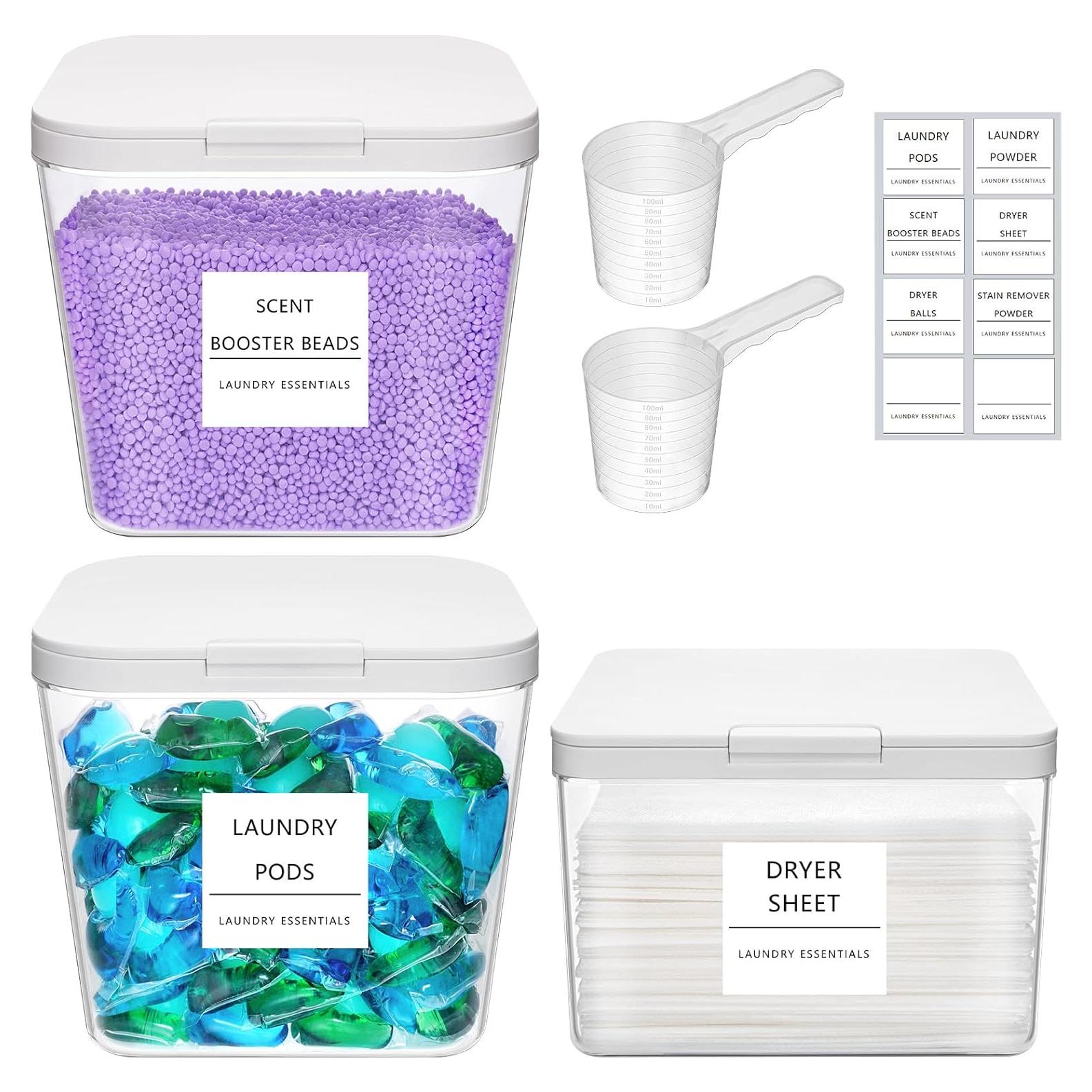 Contenedores de Lavandería Lifewit 3 Piezas 2.7L y 1.9L