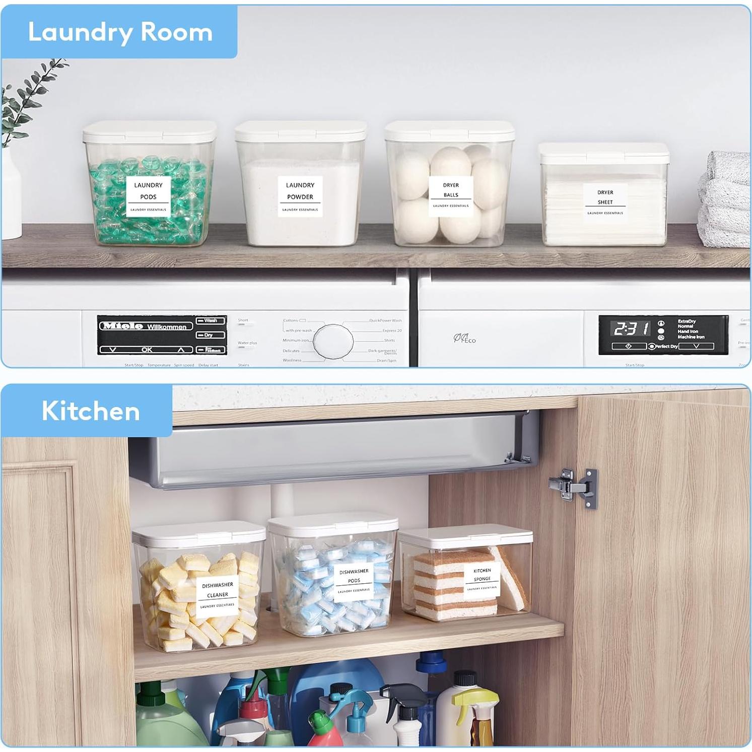 Contenedores de Lavandería Lifewit 3 Piezas 2.7L y 1.9L