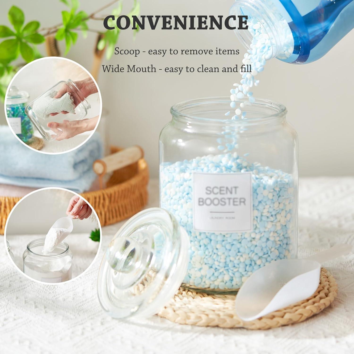 Tarros de vidrio herméticos FyndraX 1.89L - Juego de 2