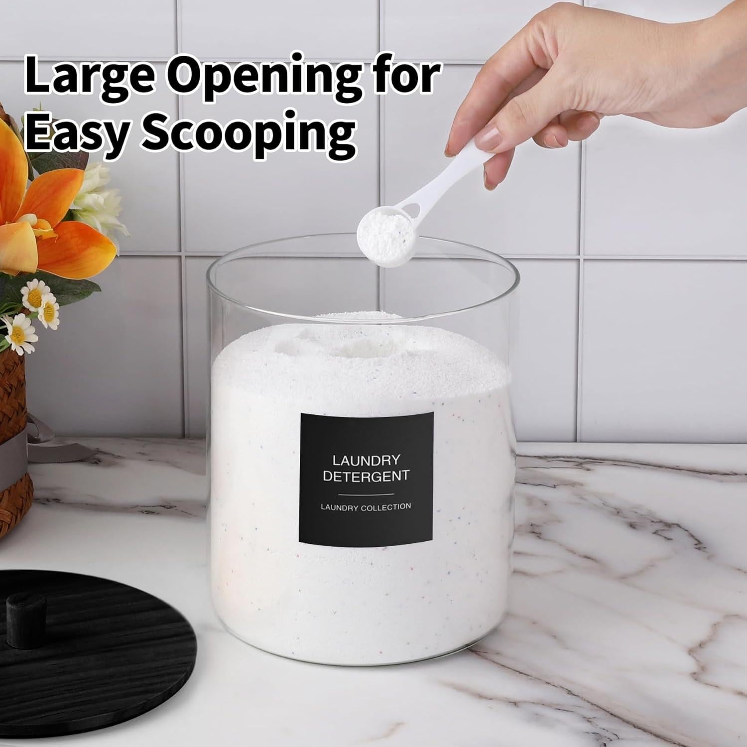 Juego de Tarros de Vidrio con Soporte y Etiquetas TIPGO