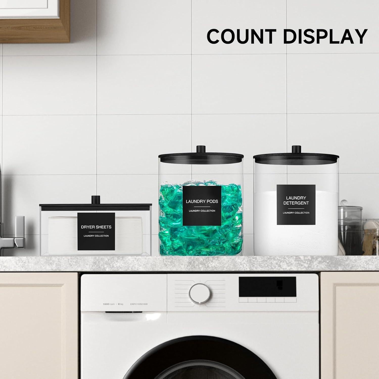 Juego de Tarros de Vidrio con Soporte y Etiquetas TIPGO