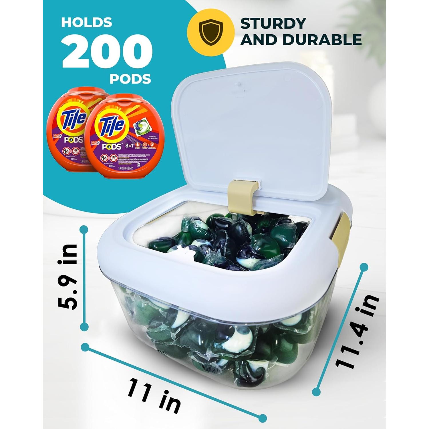 Contenedor de Cápsulas de Lavandería Skywin Blanco 45L