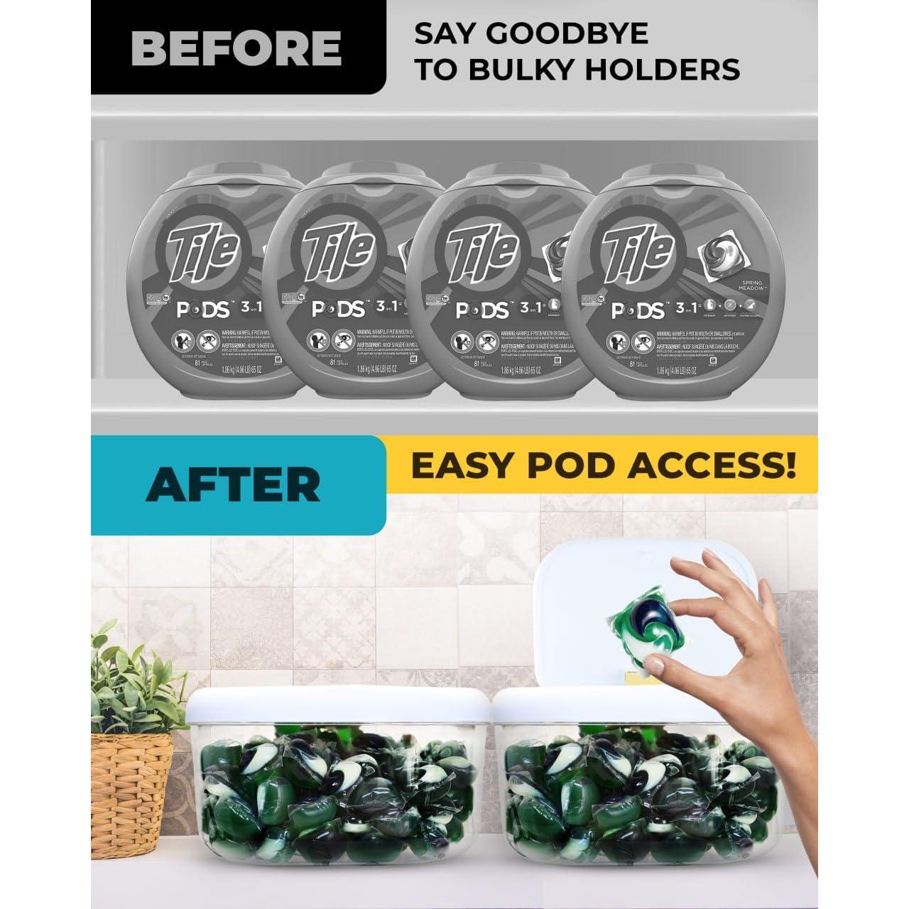 Contenedor de Cápsulas de Lavandería Skywin Blanco 45L