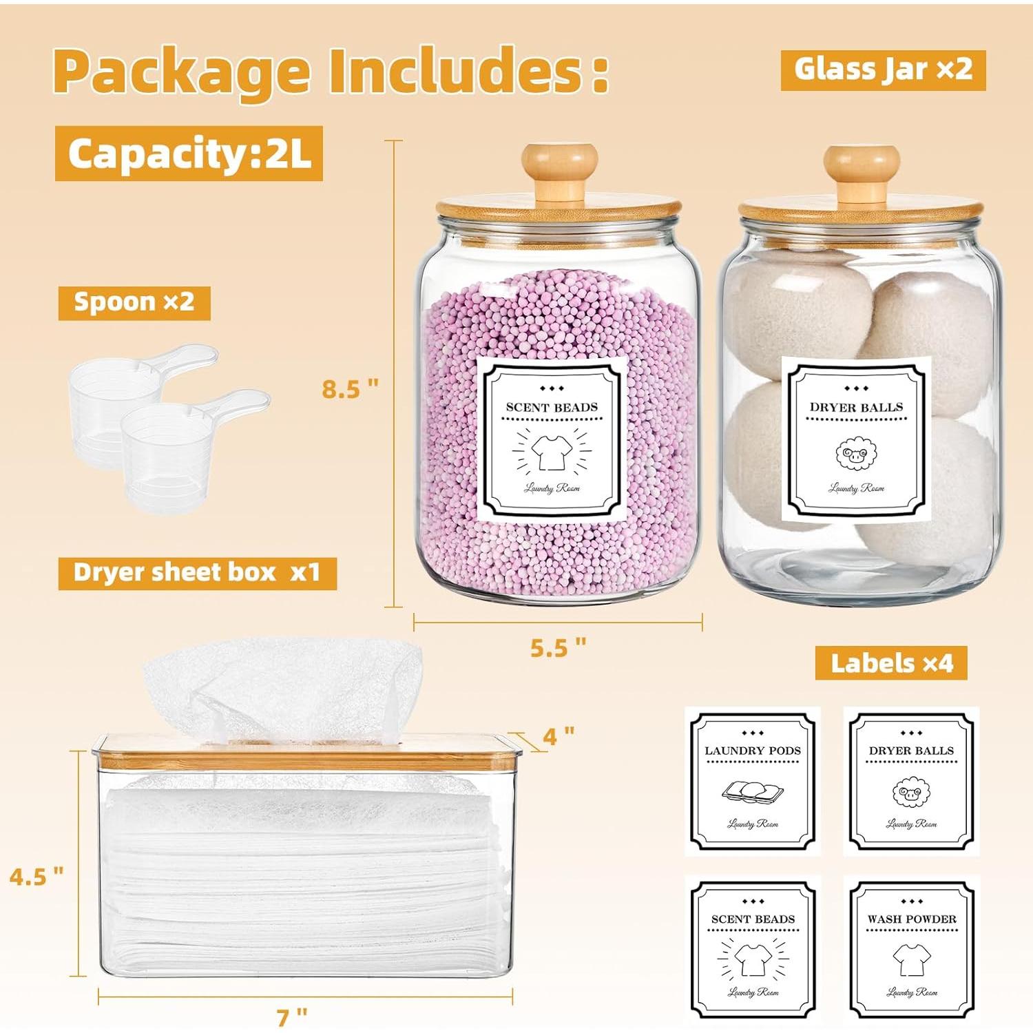 Contenedores de cápsulas de lavandería SUBEKYU 1.89L