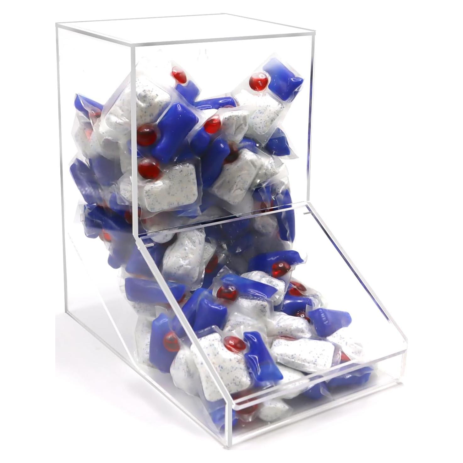 Soporte de cápsulas de lavavajillas acrílico Shonmogar 2 tapas