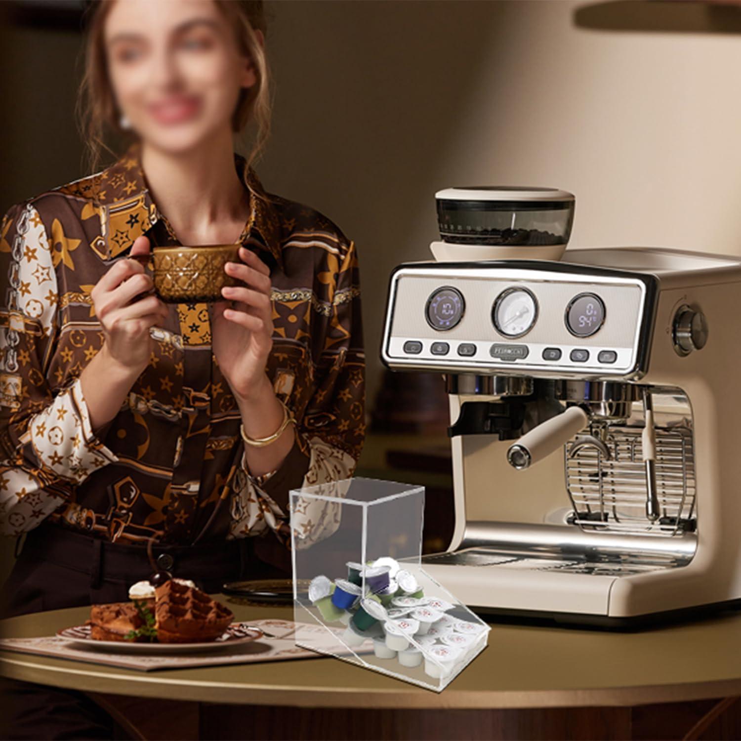 Soporte de cápsulas de lavavajillas acrílico Shonmogar 2 tapas