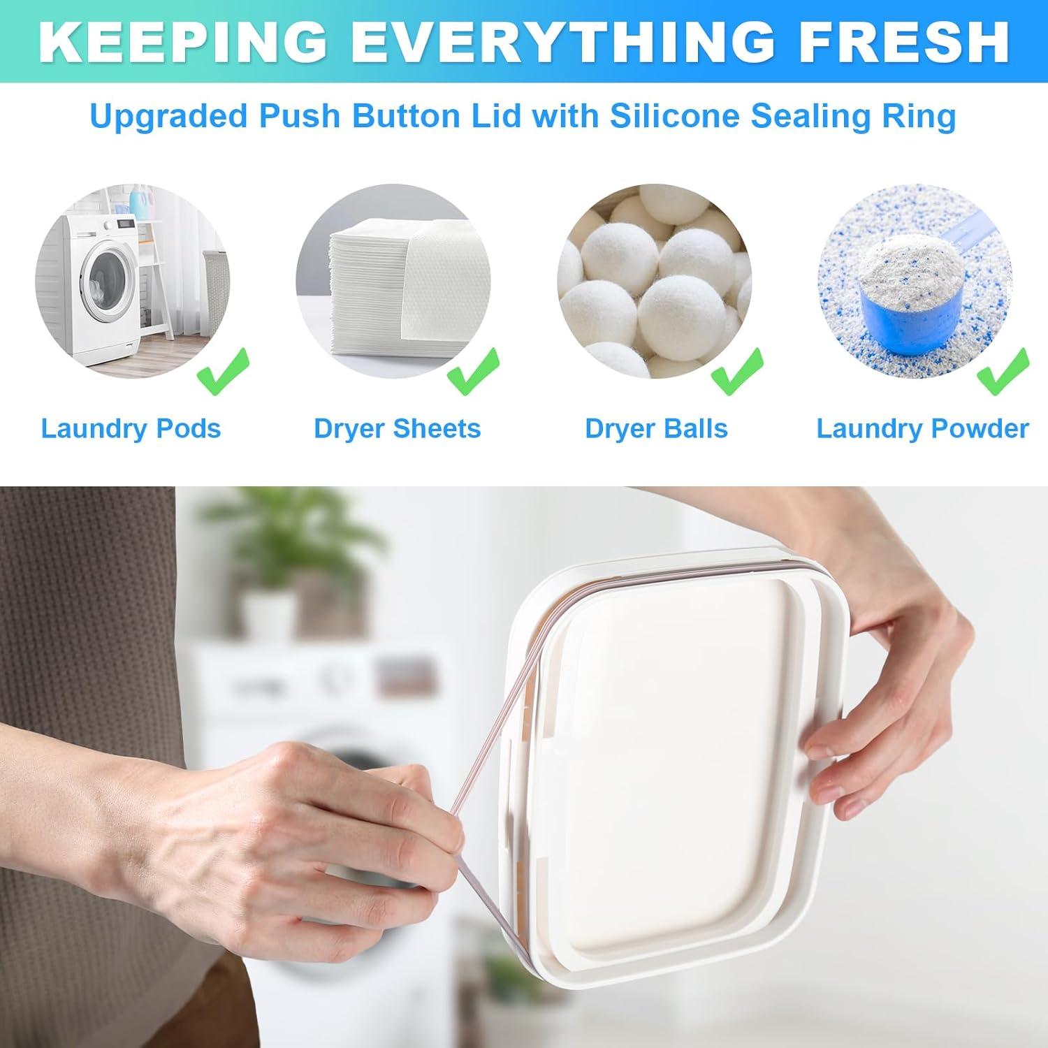 Contenedor de Cápsulas de Lavandería ALPIRIRAL 2.81 L Blanco