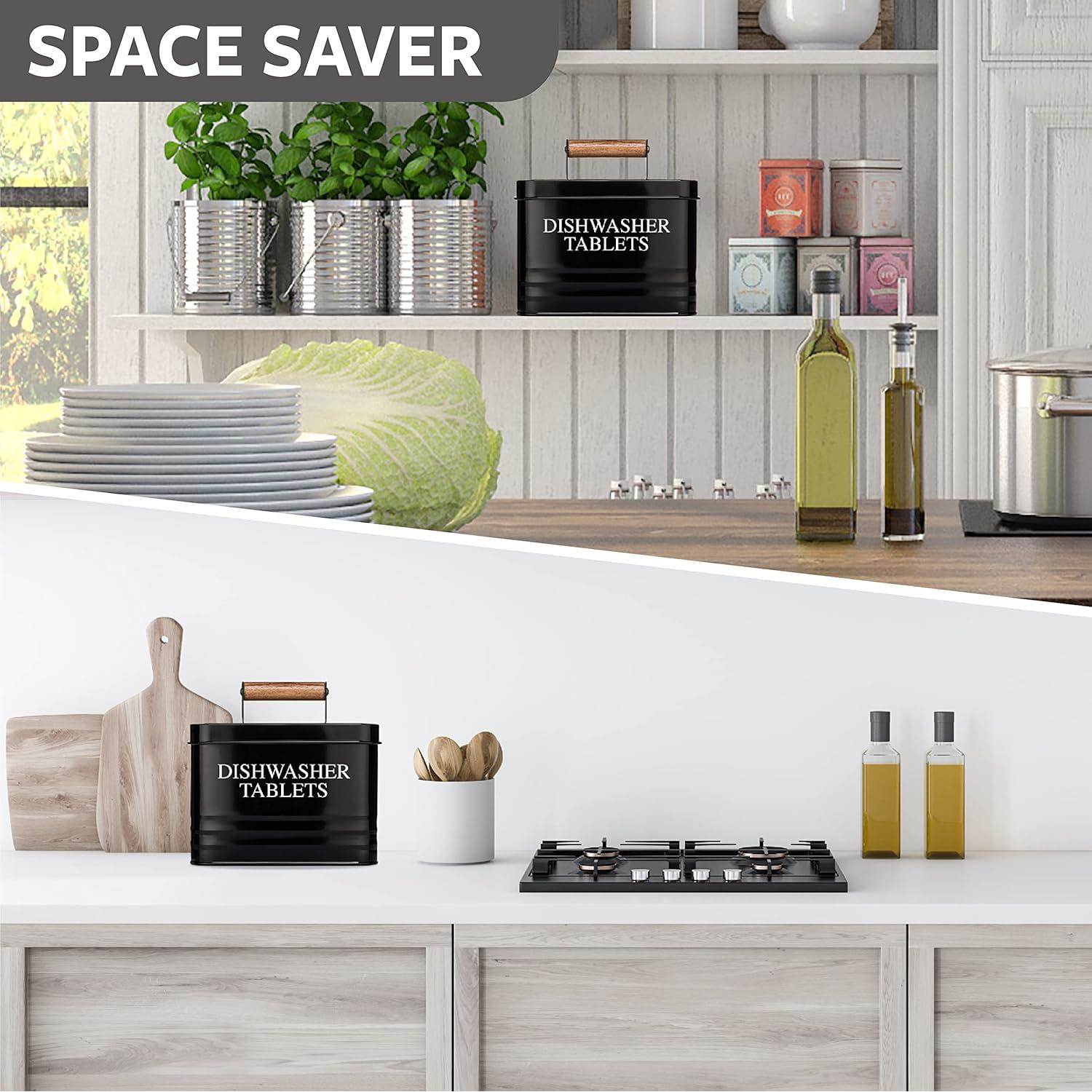 Contenedor de Metal Calindiana para 130 Cápsulas de Lavavajillas