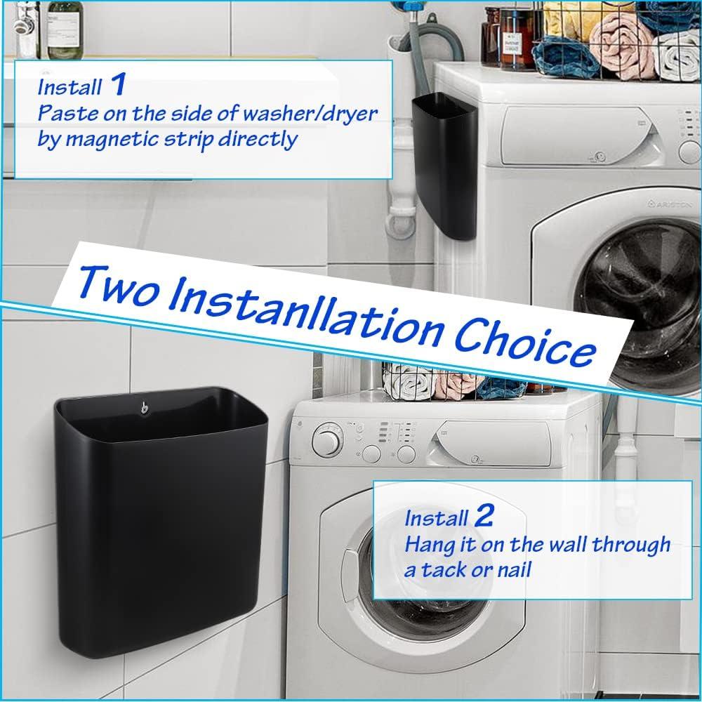 Contenedor de Pelusa Picowe Magnético para Lavandería - Negro