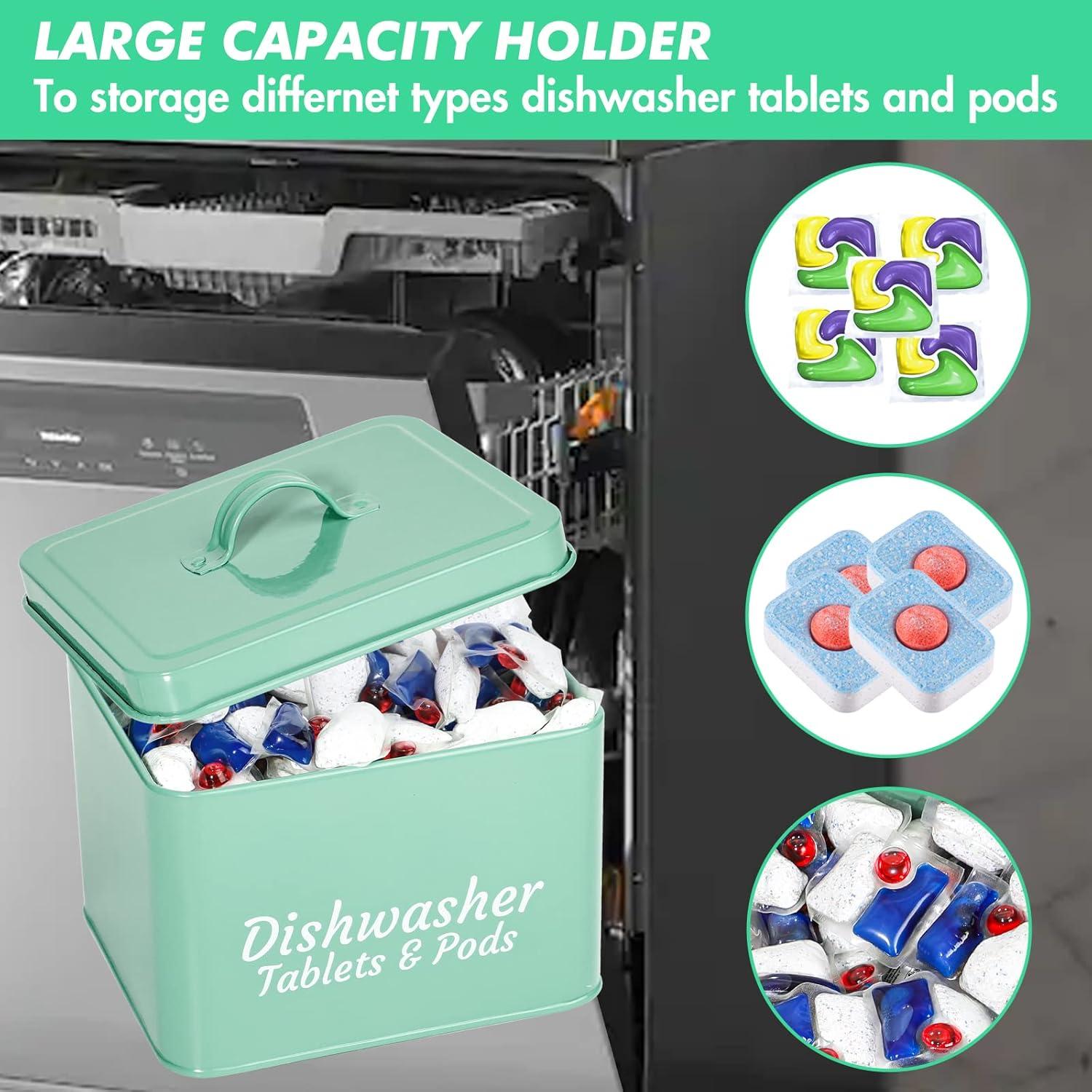 Contenedor de Cápsulas de Lavavajillas Webake con Tapa 18x15cm