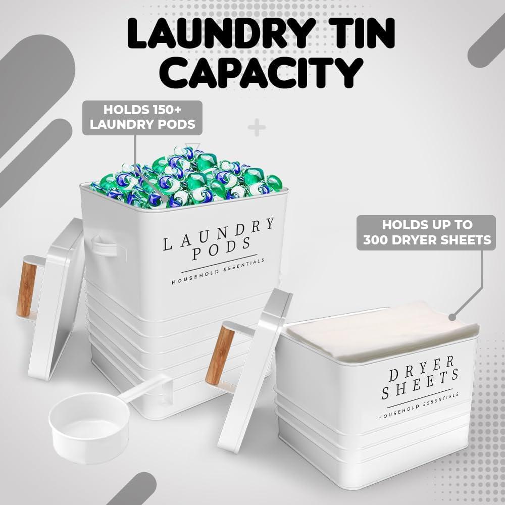 Contenedor de Metal KOANEssentials para Pods de Lavandería 2 Piezas