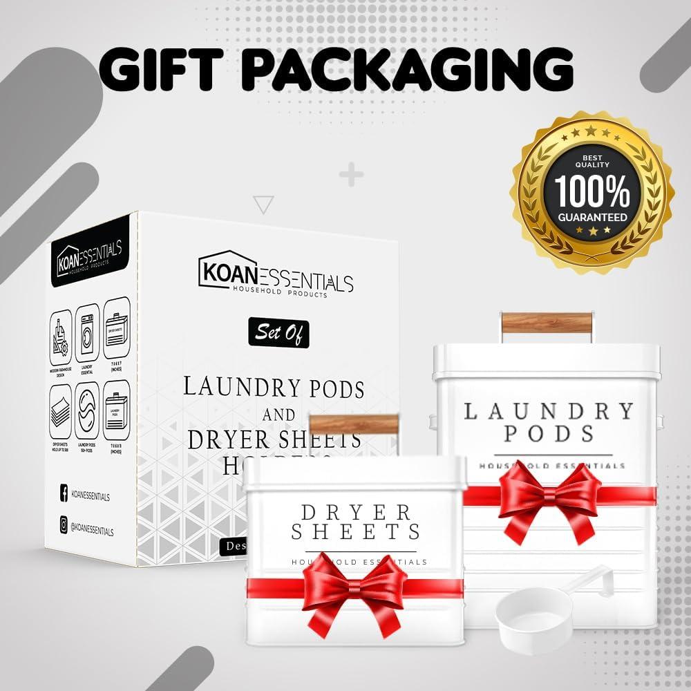 Contenedor de Metal KOANEssentials para Pods de Lavandería 2 Piezas