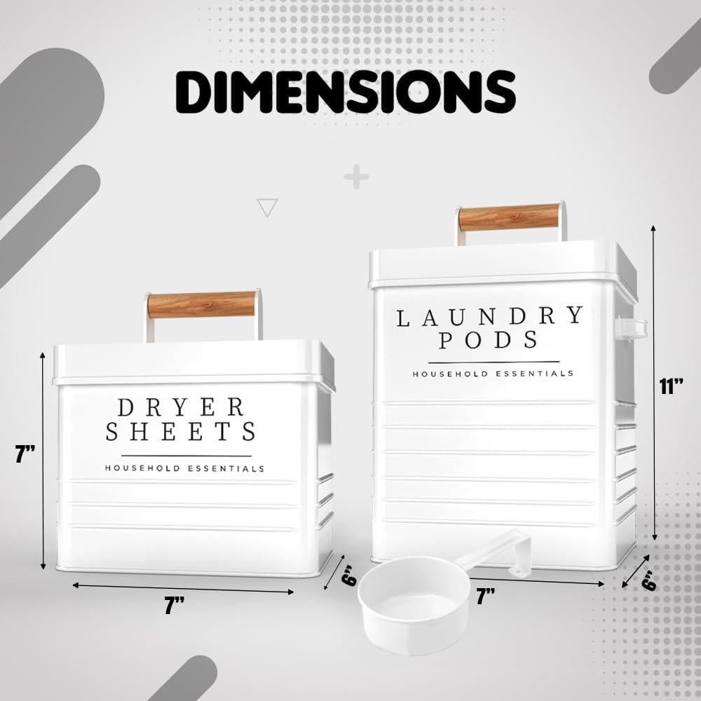 Contenedor de Metal KOANEssentials para Pods de Lavandería 2 Piezas