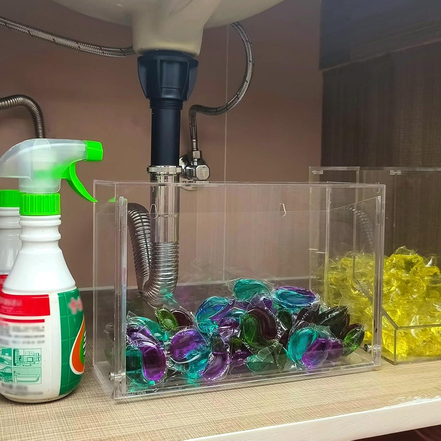 Contenedor de cápsulas de lavandería JUNCNA 150 cargas Acrílico