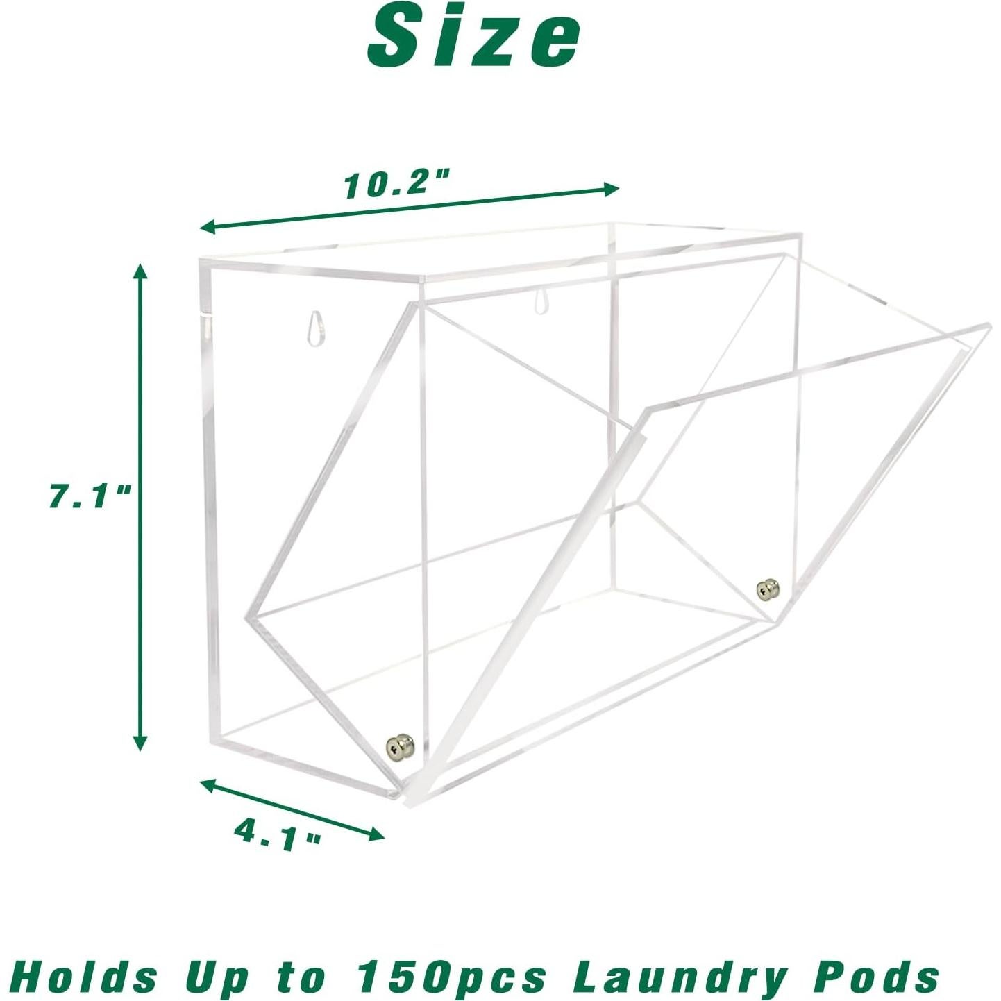 Contenedor de cápsulas de lavandería JUNCNA 150 cargas Acrílico