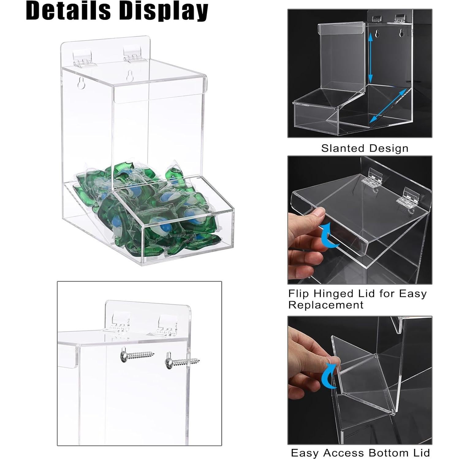 Dispensador Acrílico Sumnacon para Cápsulas y Dulces 23x13x20cm
