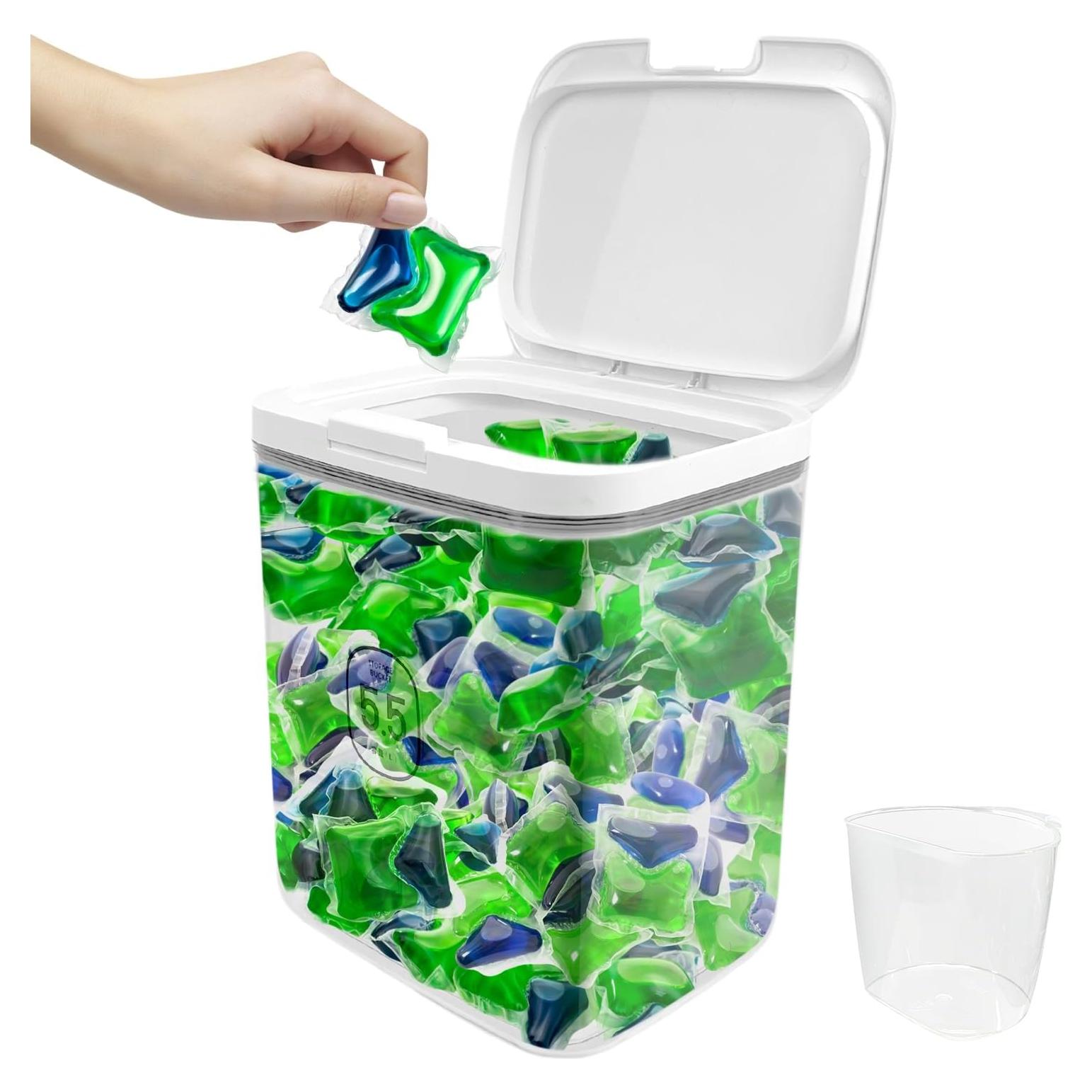 Contenedor de Almacenamiento 5.5L YEXEXINM con Tapa Automática