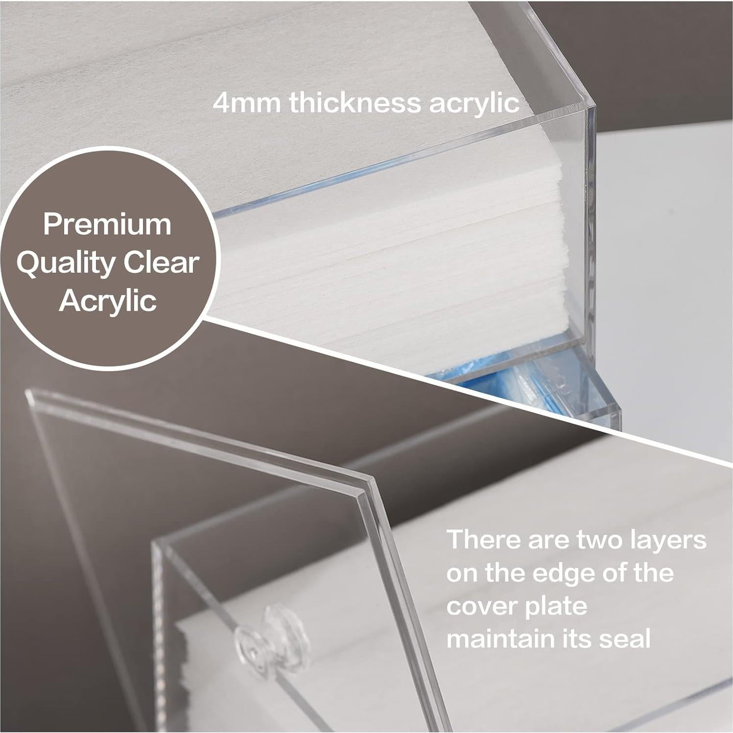 Dispensador de Hojas de Secadora Simetufy Acrílico Transparente