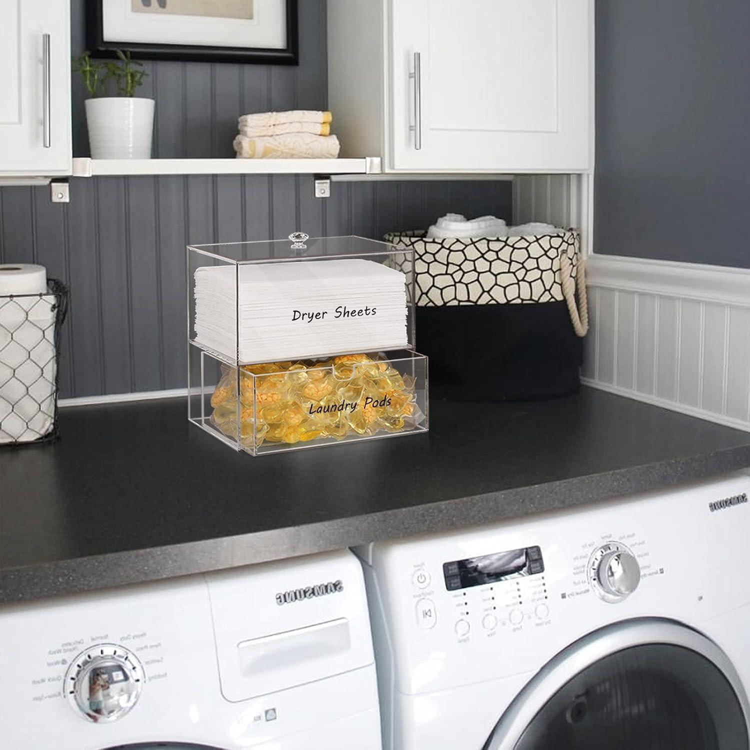 Dispensador de Hojas de Secadora Simetufy Acrílico Transparente