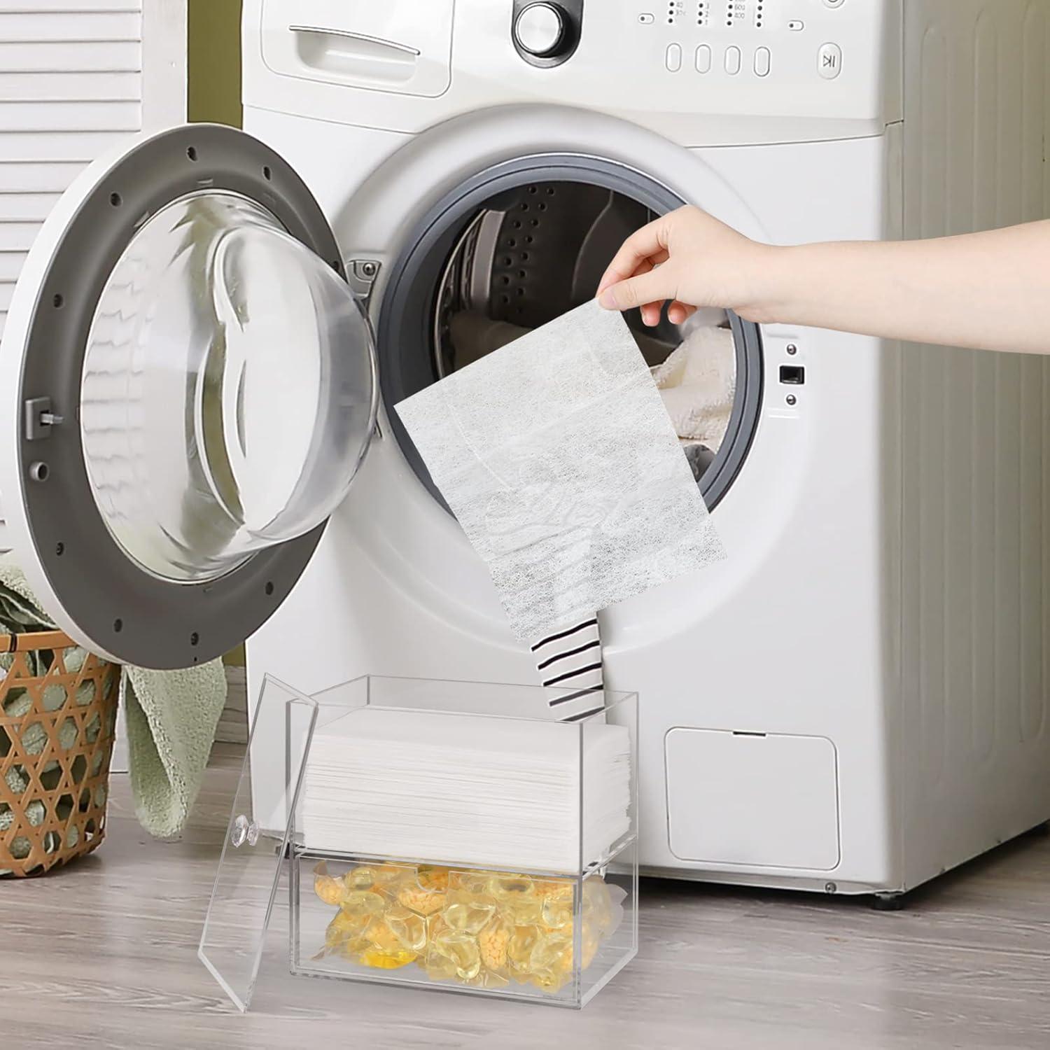 Dispensador de Hojas de Secadora Simetufy Acrílico Transparente